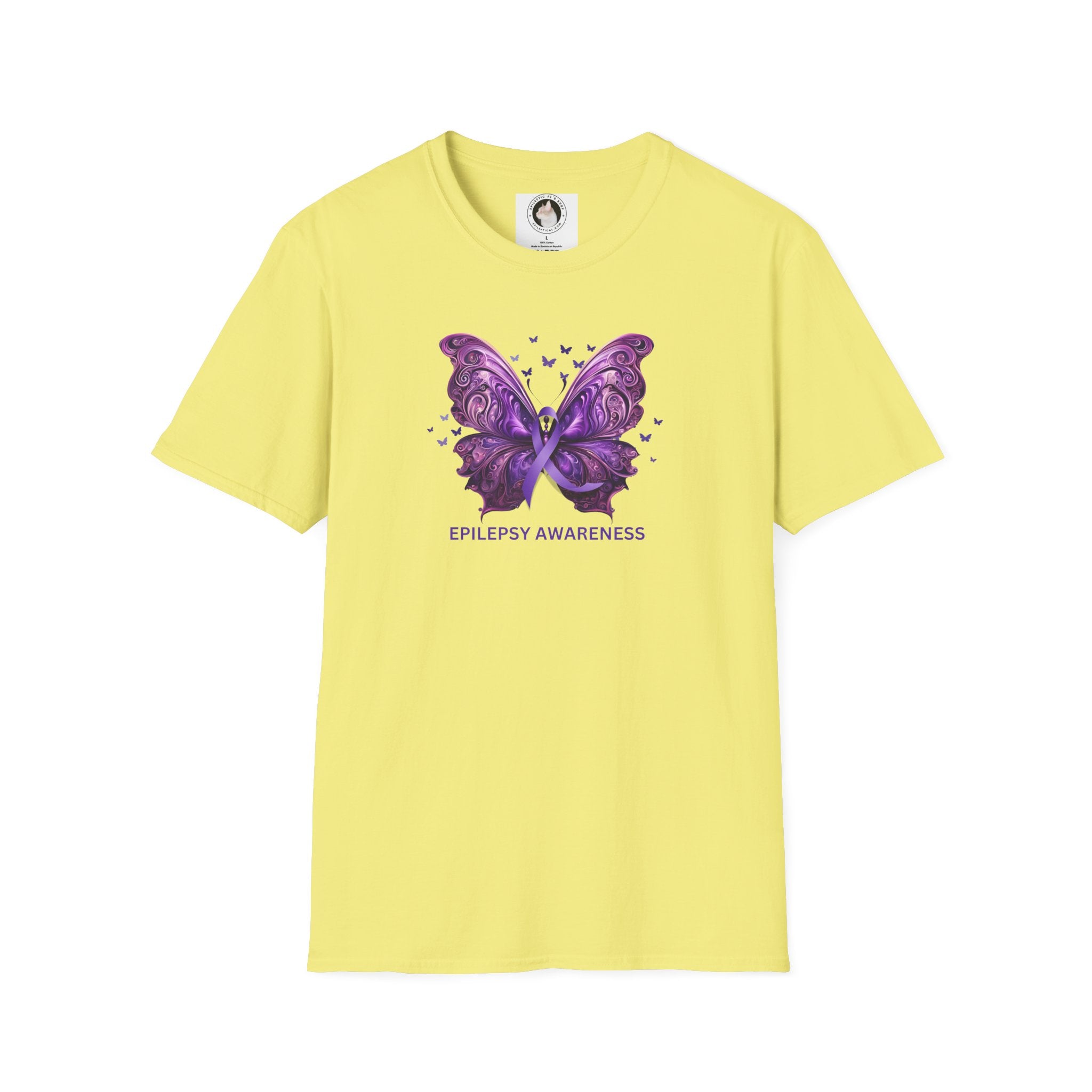 Epilepsy Butterfly Unisex Softstyle T - Shirt - T - Shirt - Epileptic Al’s Shop