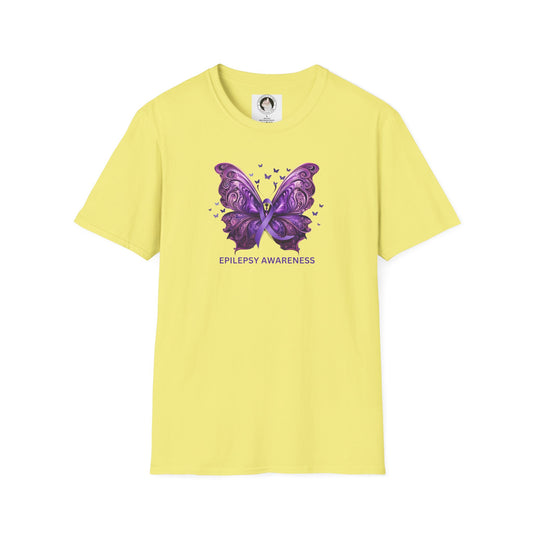 Epilepsy Butterfly Unisex Softstyle T - Shirt - T - Shirt - Epileptic Al’s Shop