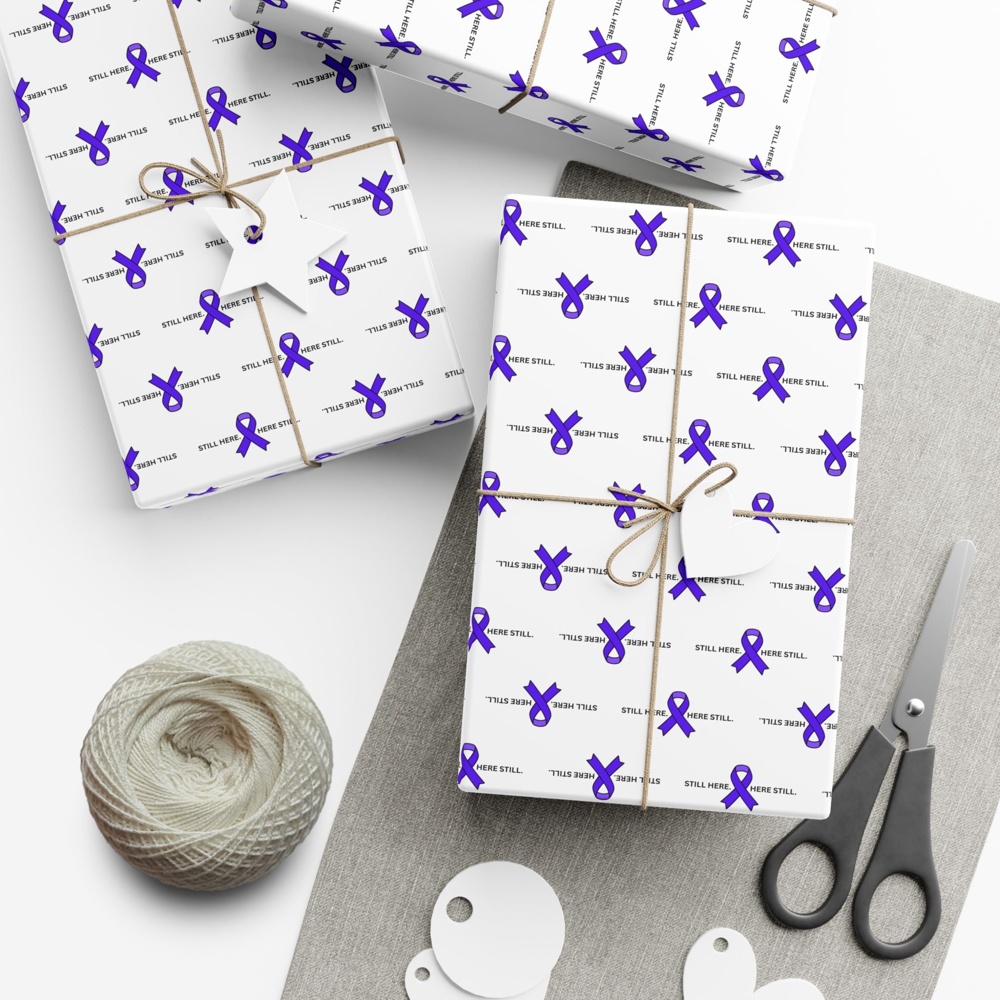 Still Here. Here Still. Gift Wrap Paper (Epilepsy Awareness)