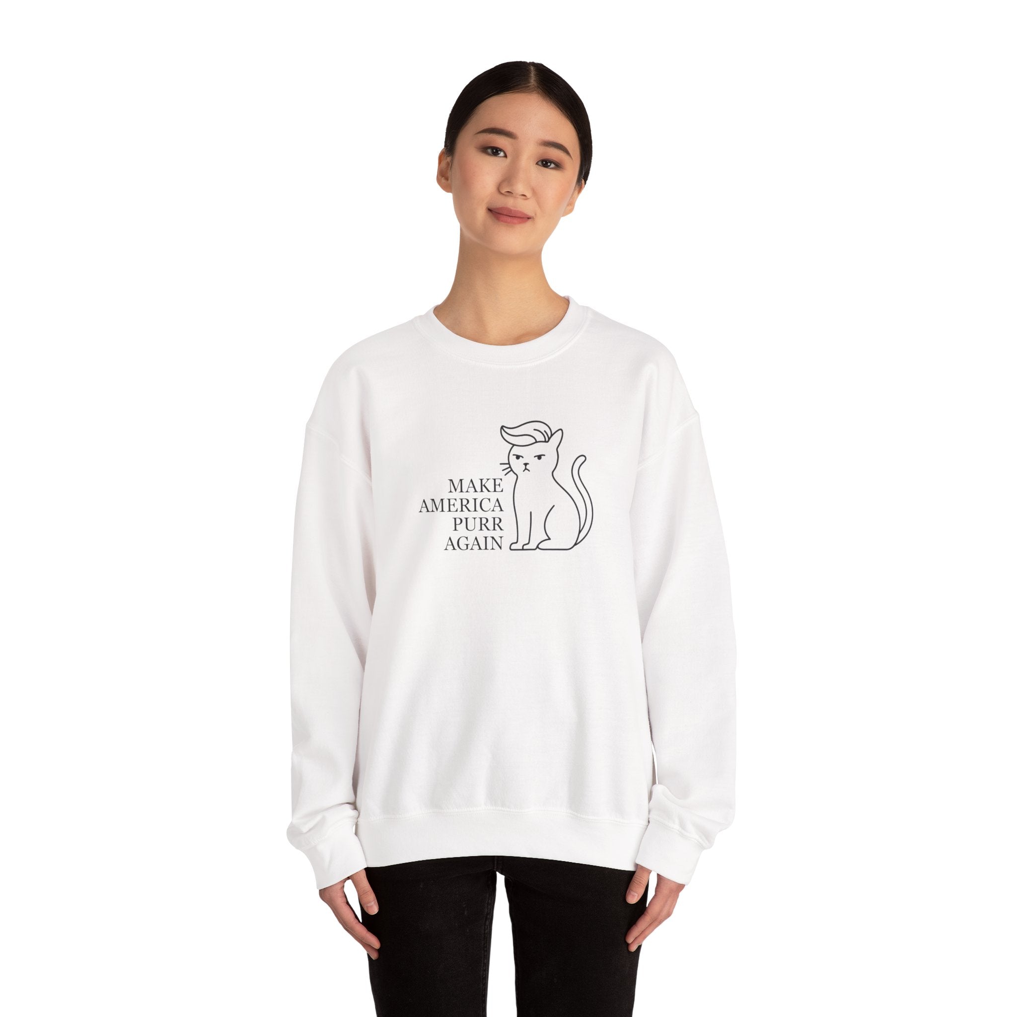 “Make America Purr Again” Parody Cat Sweatshirt