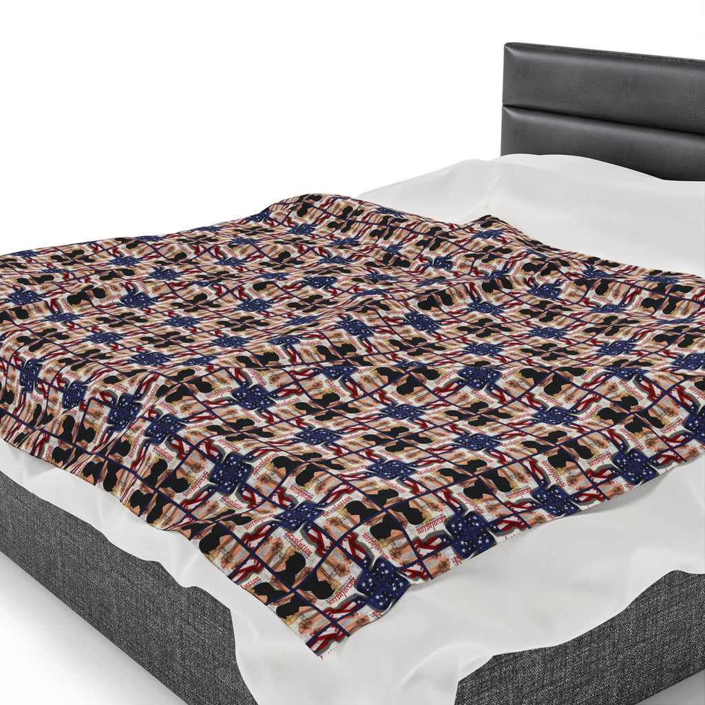 Trump Revolution of Common Sense Velveteen Plush Blanket
