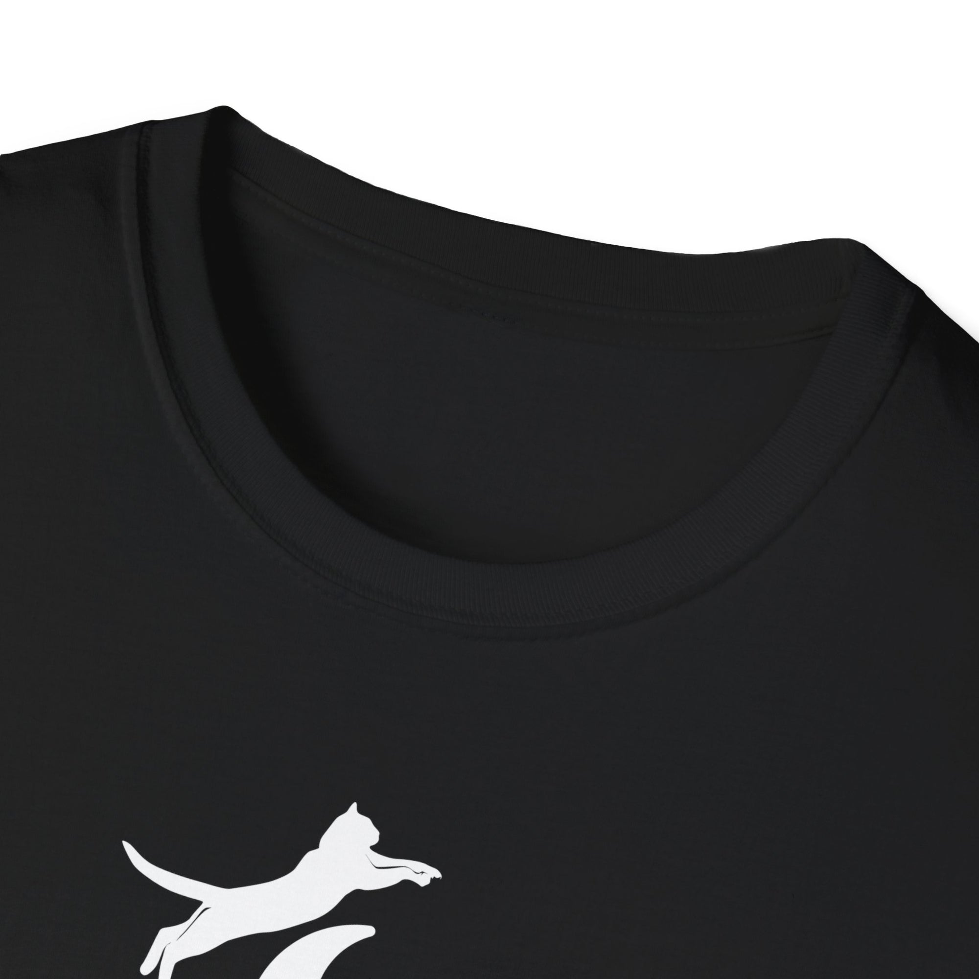 Cat Jumped Over the Moon Unisex Softstyle T - Shirt - T - Shirt - Epileptic Al’s Shop