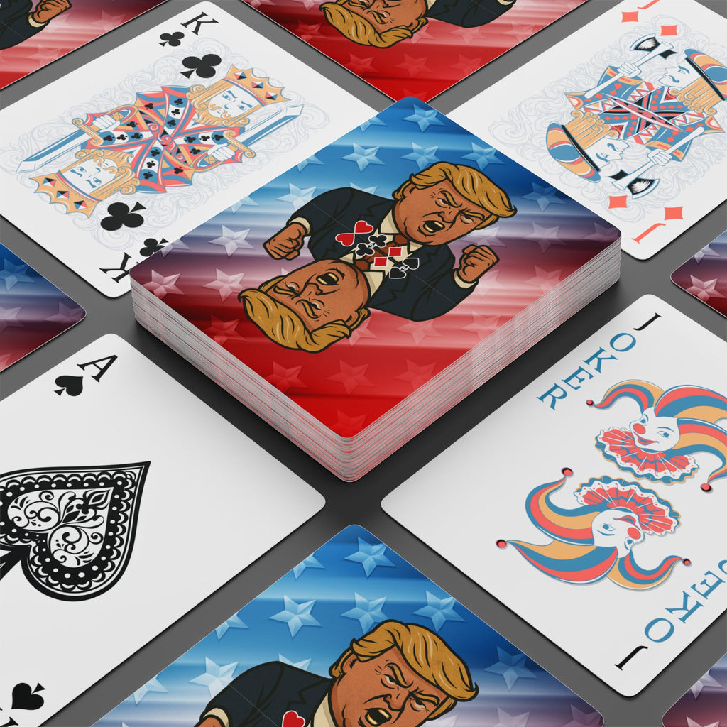 Patriotic Parody Poker Cards – Red, White & Riled Up Edition