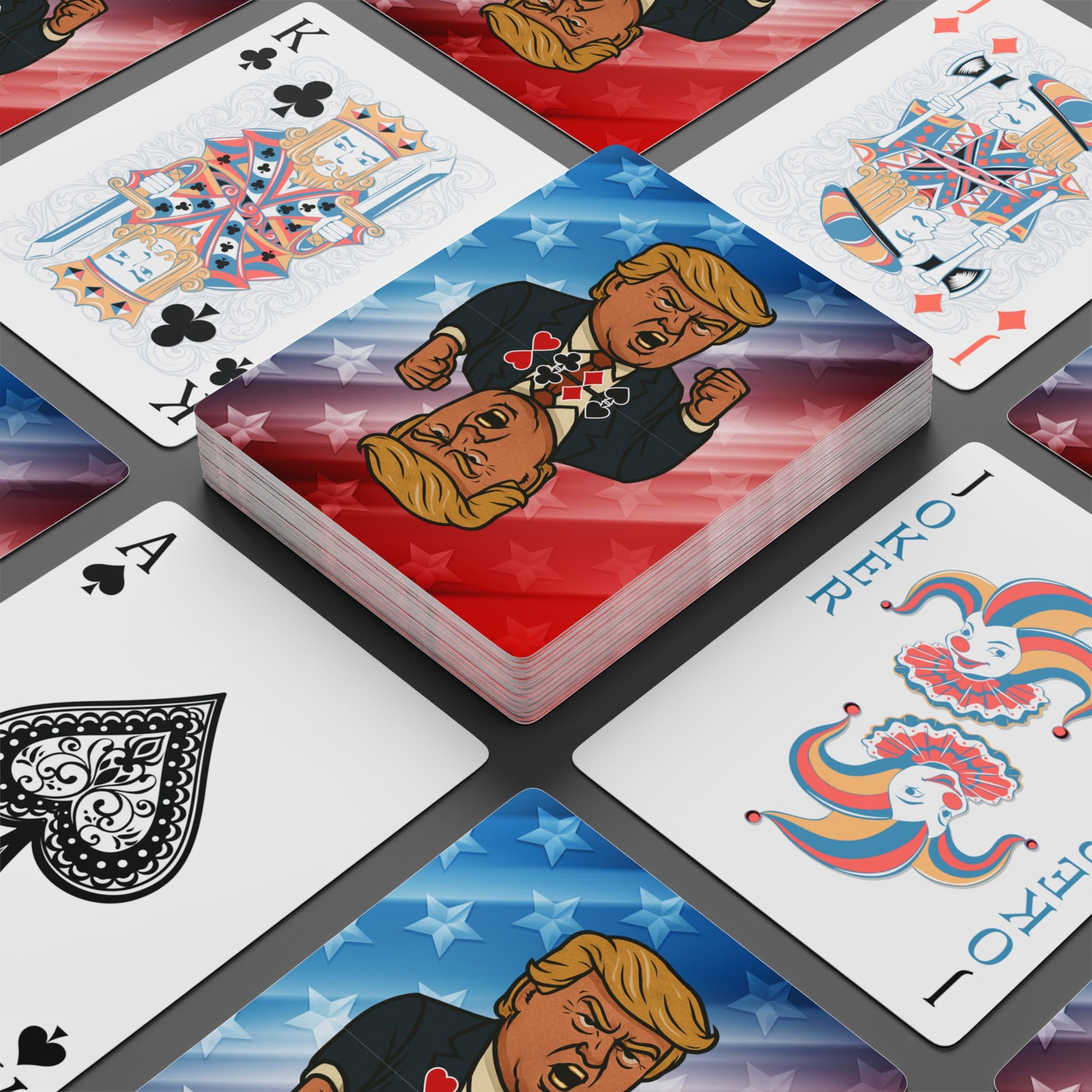 Patriotic Parody Poker Cards – Red, White & Riled Up Edition