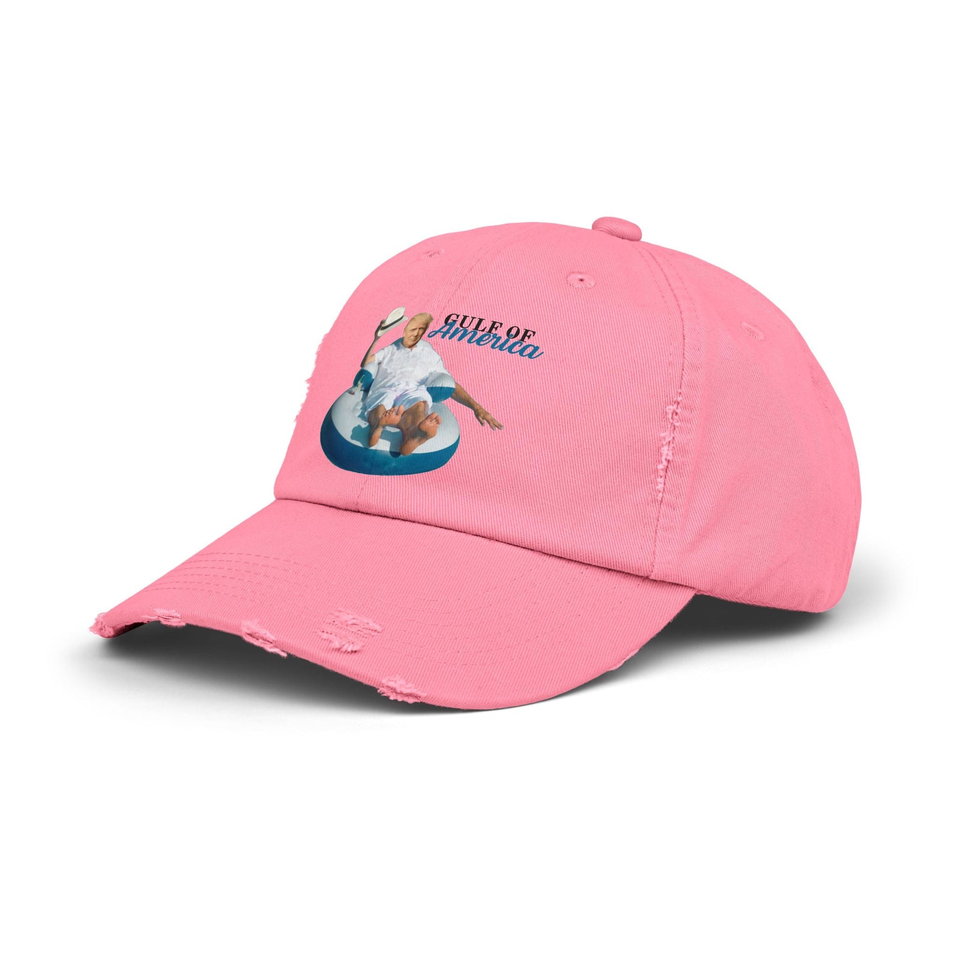 Trump Gulf of America Unisex Distressed Cap Printify