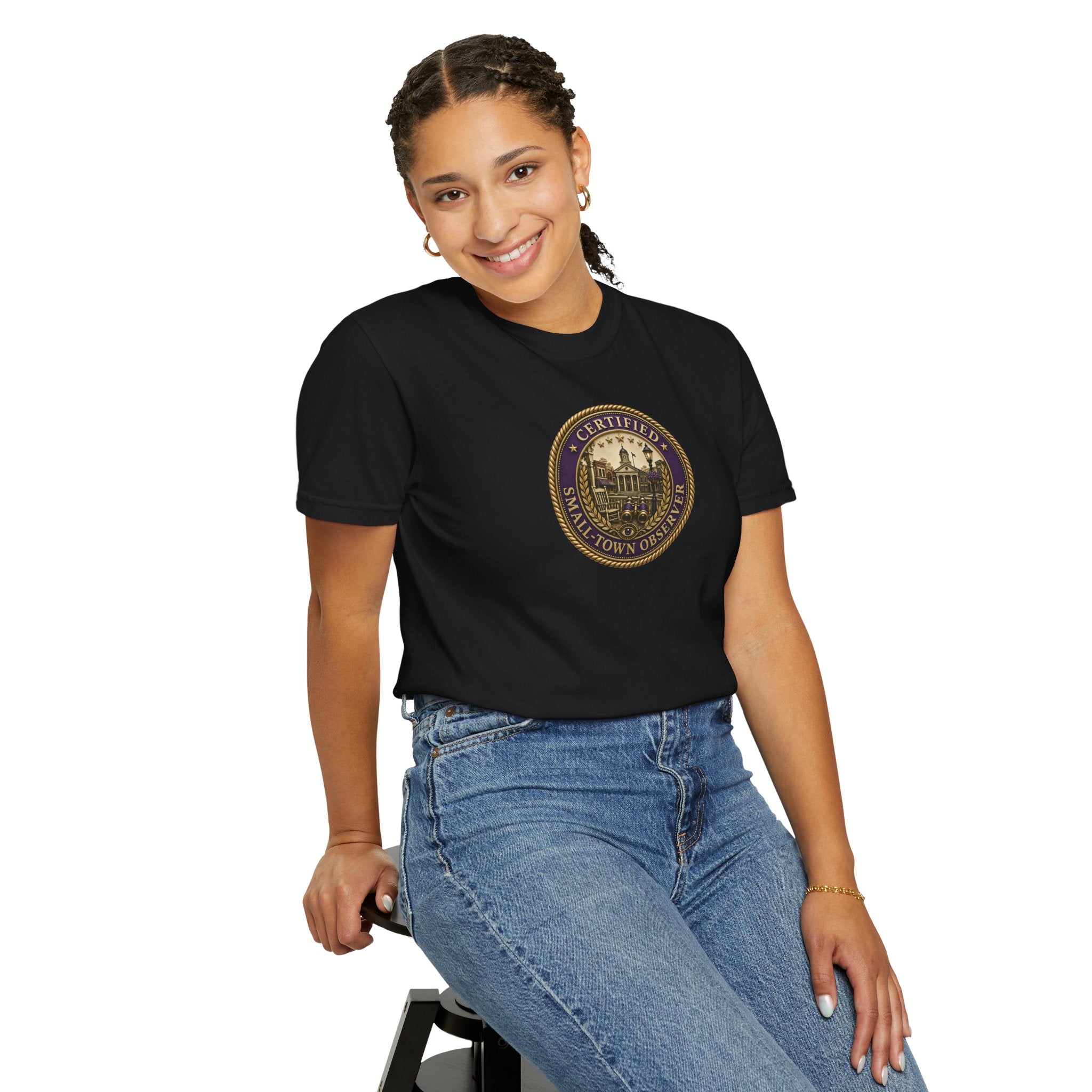 Certified Small-Town Observer Garment-Dyed T-Shirt