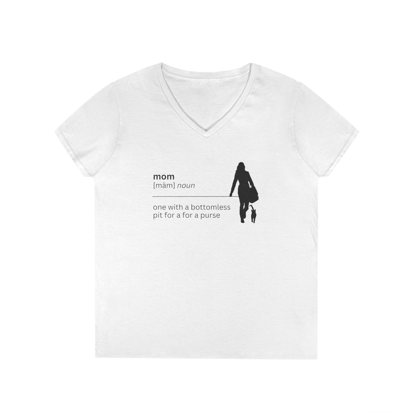 Mom Definition V-Neck T-Shirt - Bottomless Pit Purse