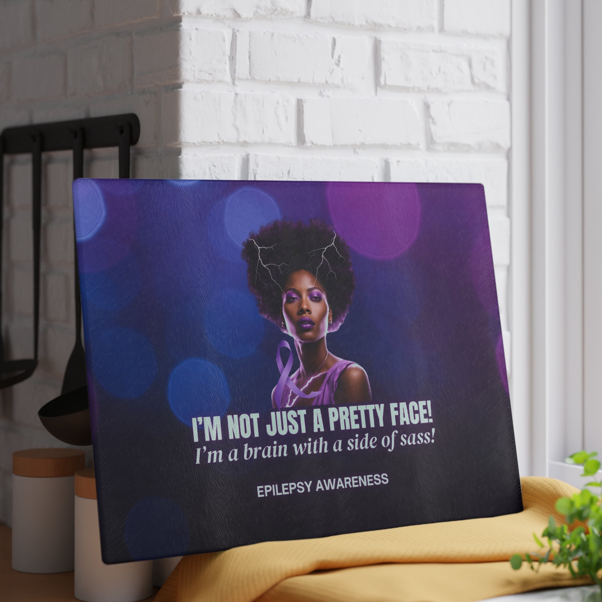 Sassy Brain Glass Cutting Board - EpiAl's Shop