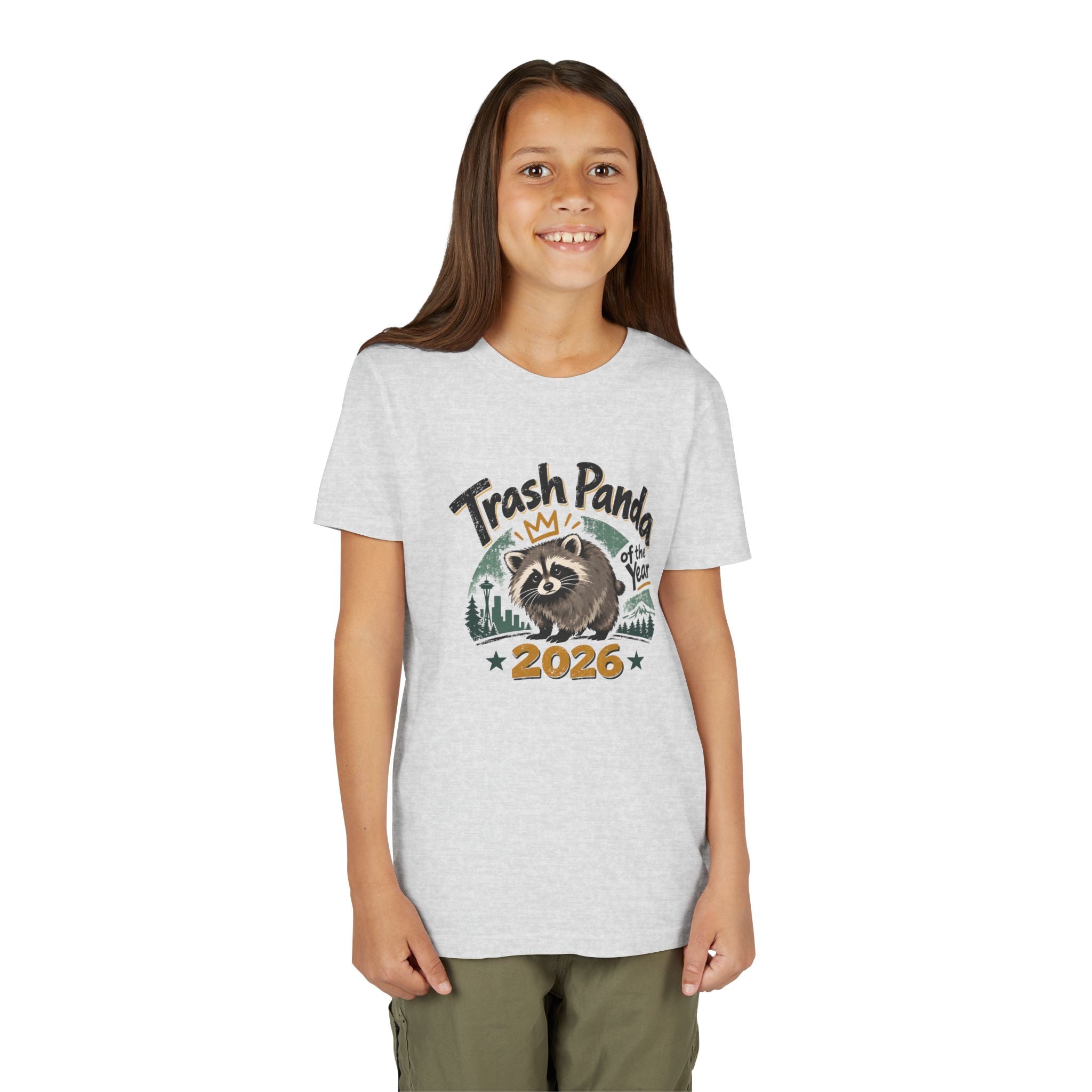 Trash Panda of the Year 2026 Youth T-Shirt | Jimothy-Inspired Raccoon Tee