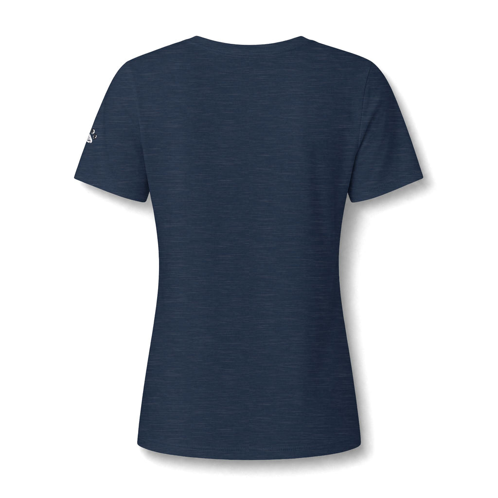 Kitten & Dandelion Women's Relaxed V-Neck T-Shirt | Cat Lover Floral Tee