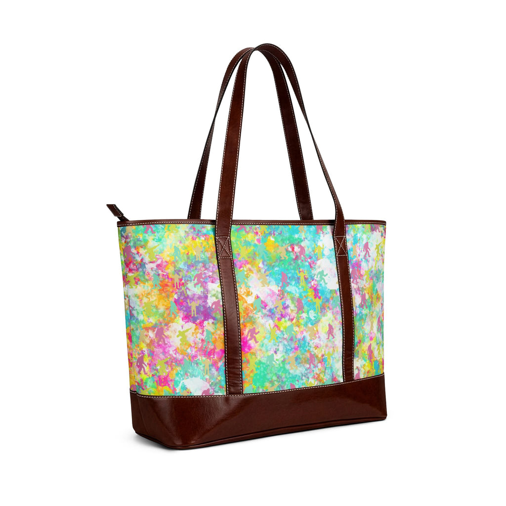 Gone Squatchin' | Hidden Bigfoot Watercolor Tote Bag
