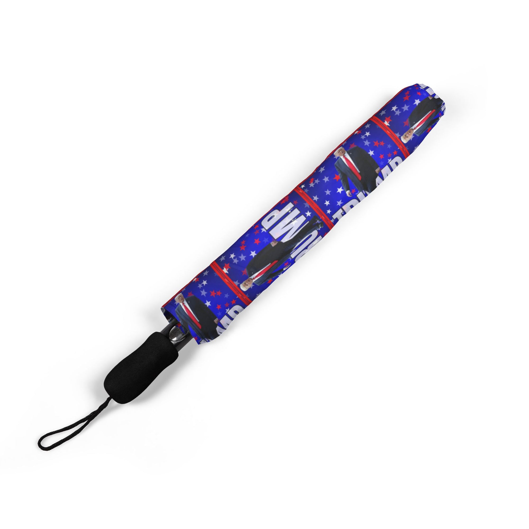 Trump-Themed Foldable Umbrella for All Weather