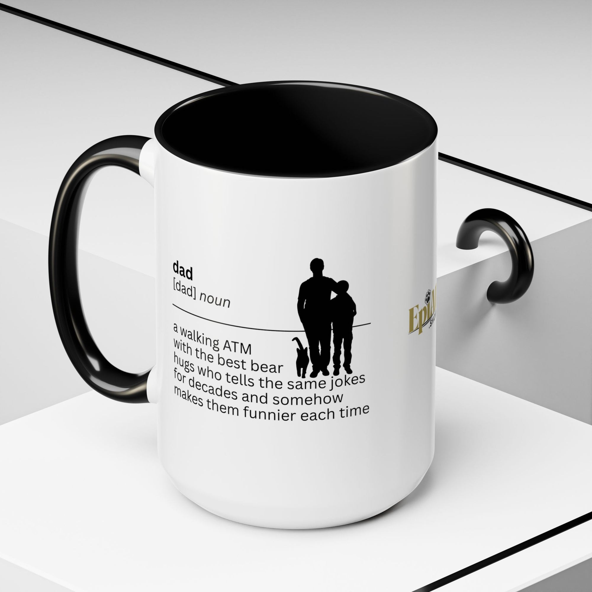 Dad ATM Accent Coffee Mug - Perfect Gift for Dads