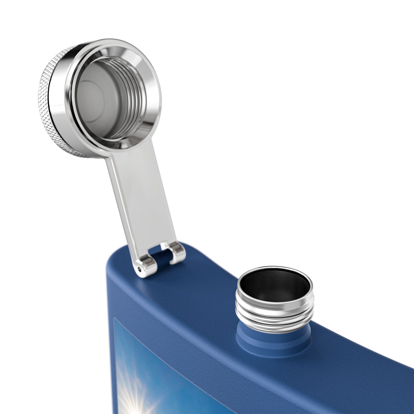Gulf of Mexico 6oz Stainless Steel Flask - Perfect for Travel & Celebrations