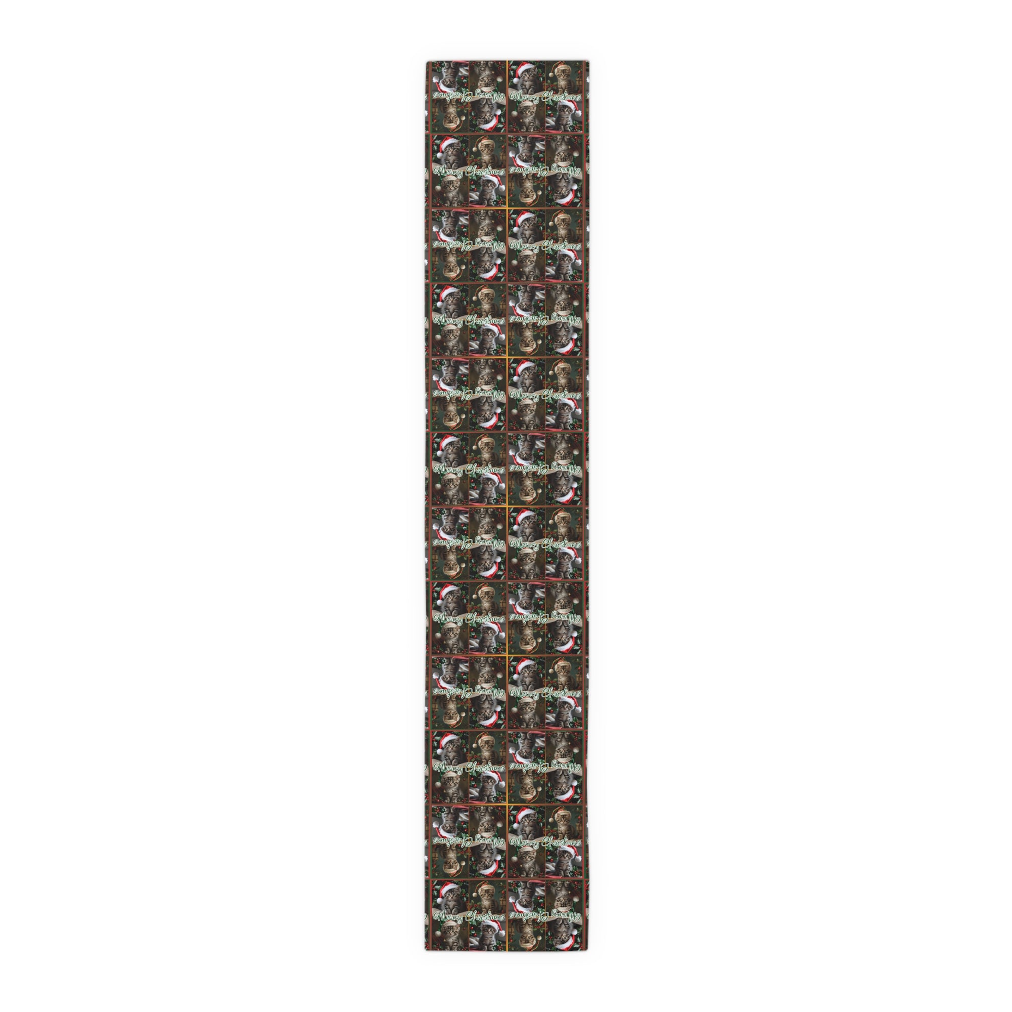 Meowy Christmas Festive Table Runner