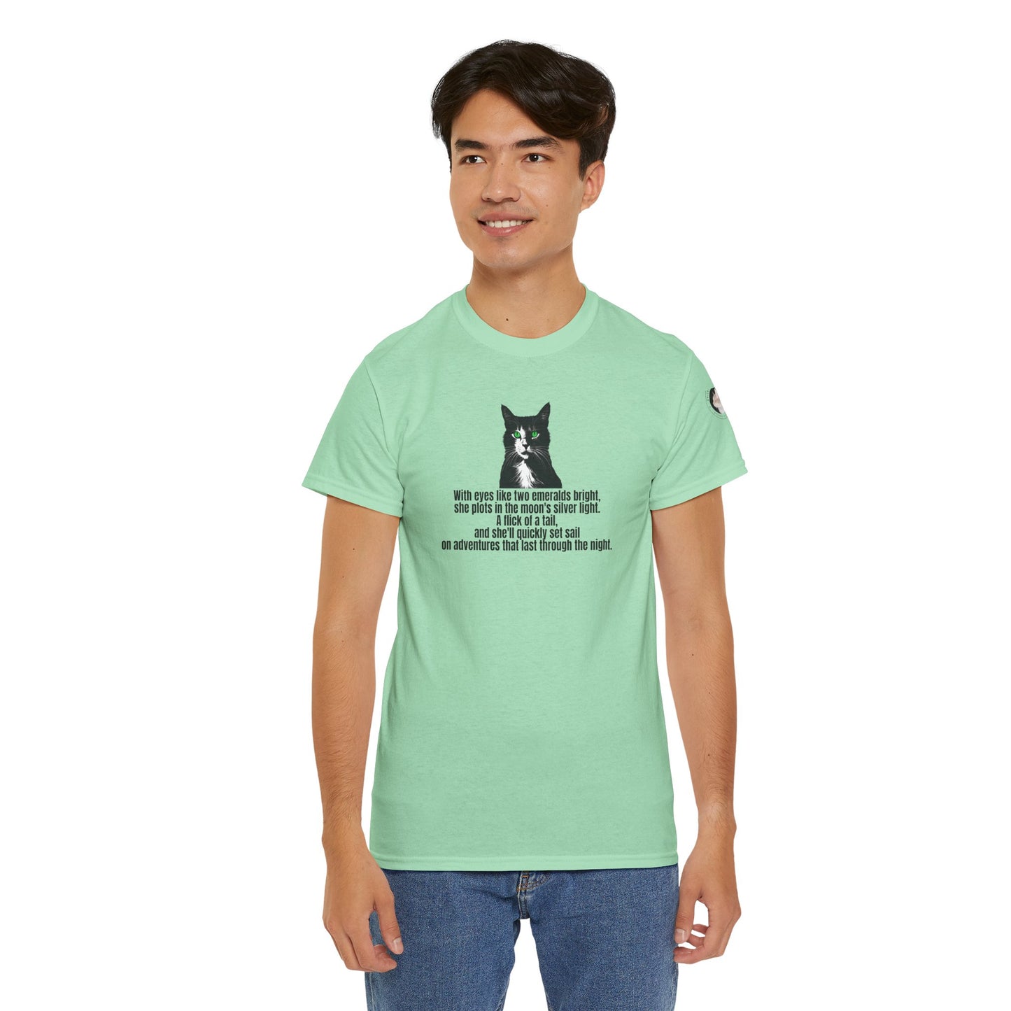 Emerald Eyed Mischief Unisex Heavy Cotton Tee