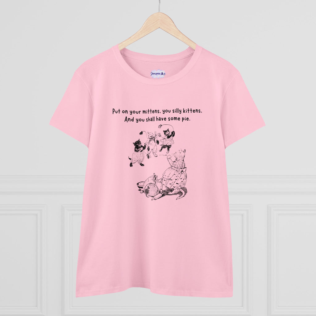 Kittens and Mittens Women's Midweight Cotton Tee - T - Shirt - Epileptic Al’s Shop