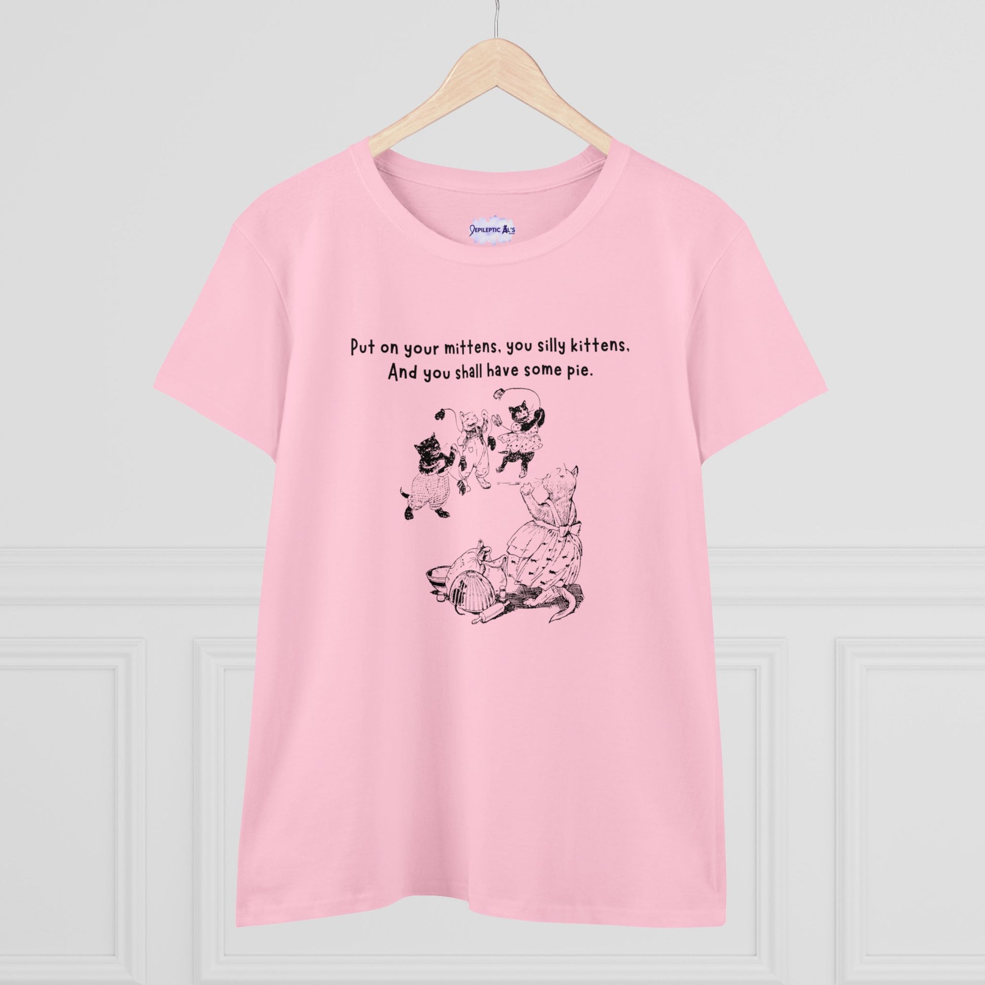 Kittens and Mittens Women's Midweight Cotton Tee - T - Shirt - Epileptic Al’s Shop