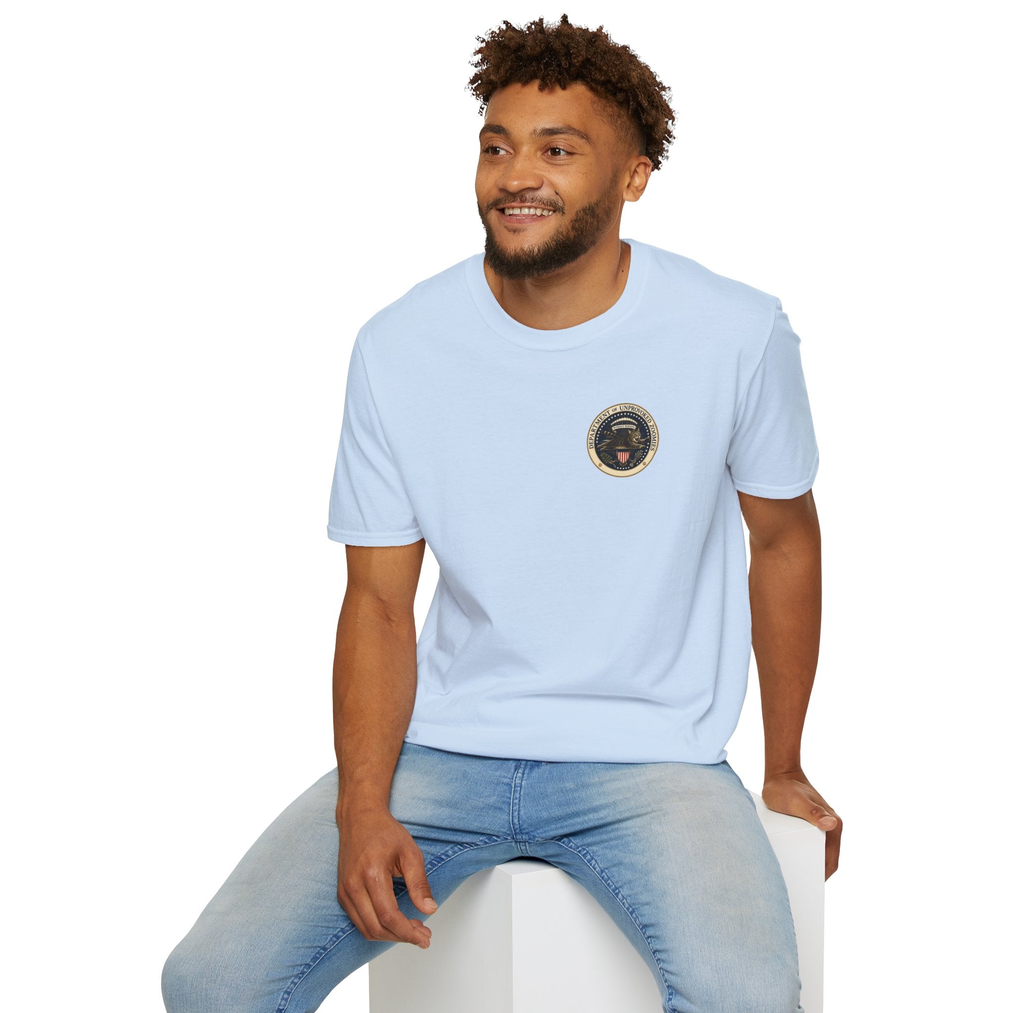 Department of Unprovoked Zoomies Cat T-Shirt | Faux Government Seal Tee