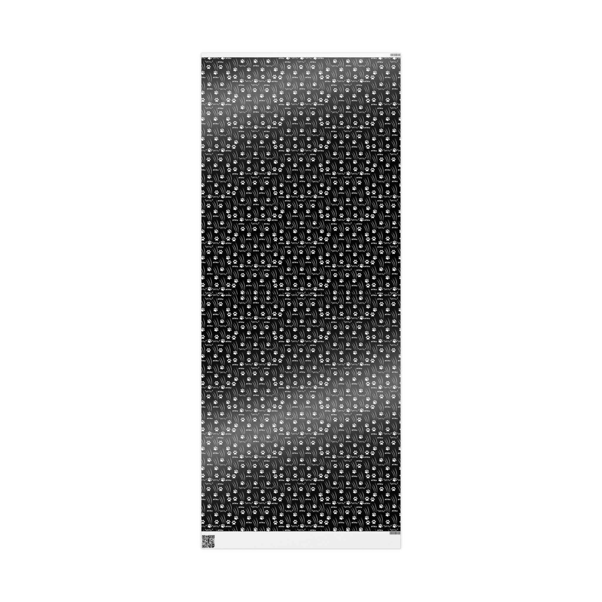 Cat Paw Scratch Gift Wrap – Black & White