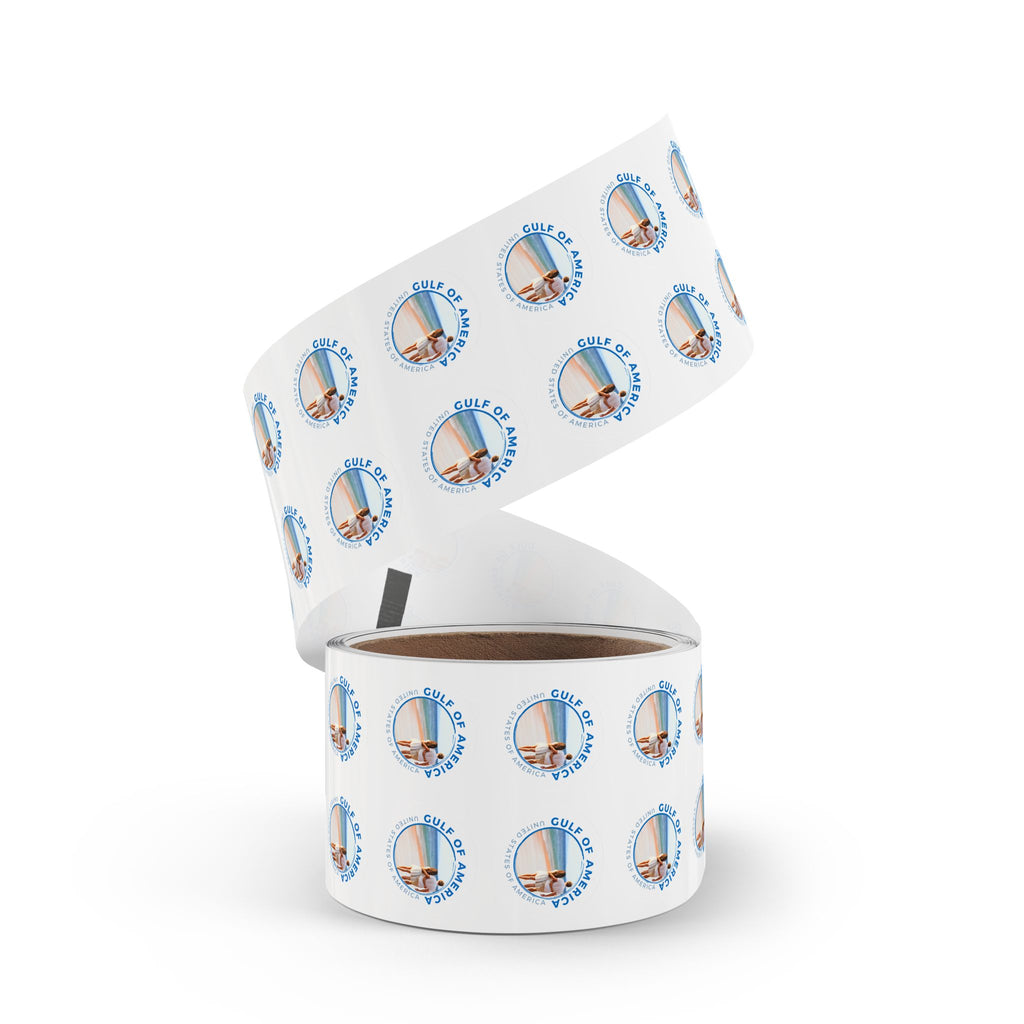 American Gulf Round Sticker Labels
