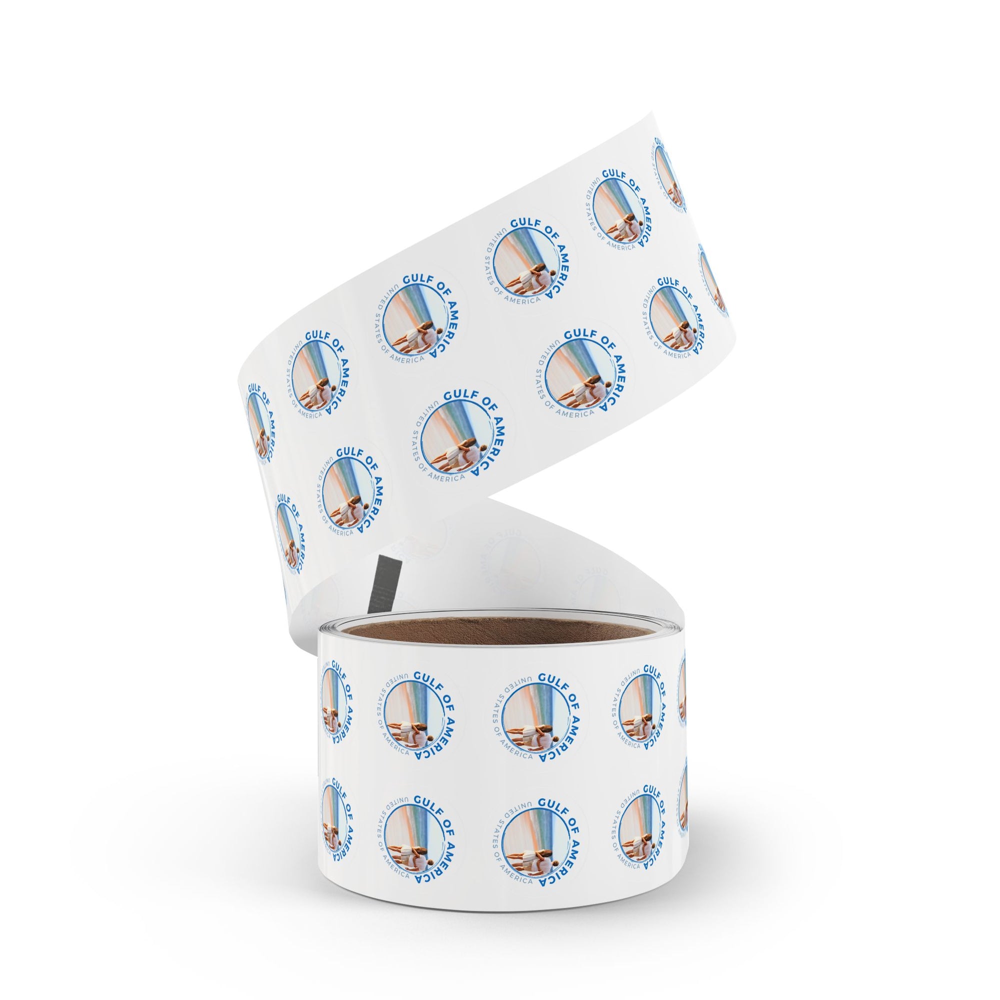 American Gulf Round Sticker Labels