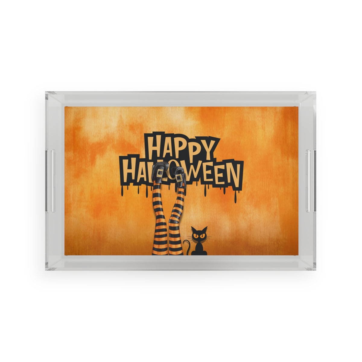 Halloween Acrylic Serving Tray, Spooky Home Decor