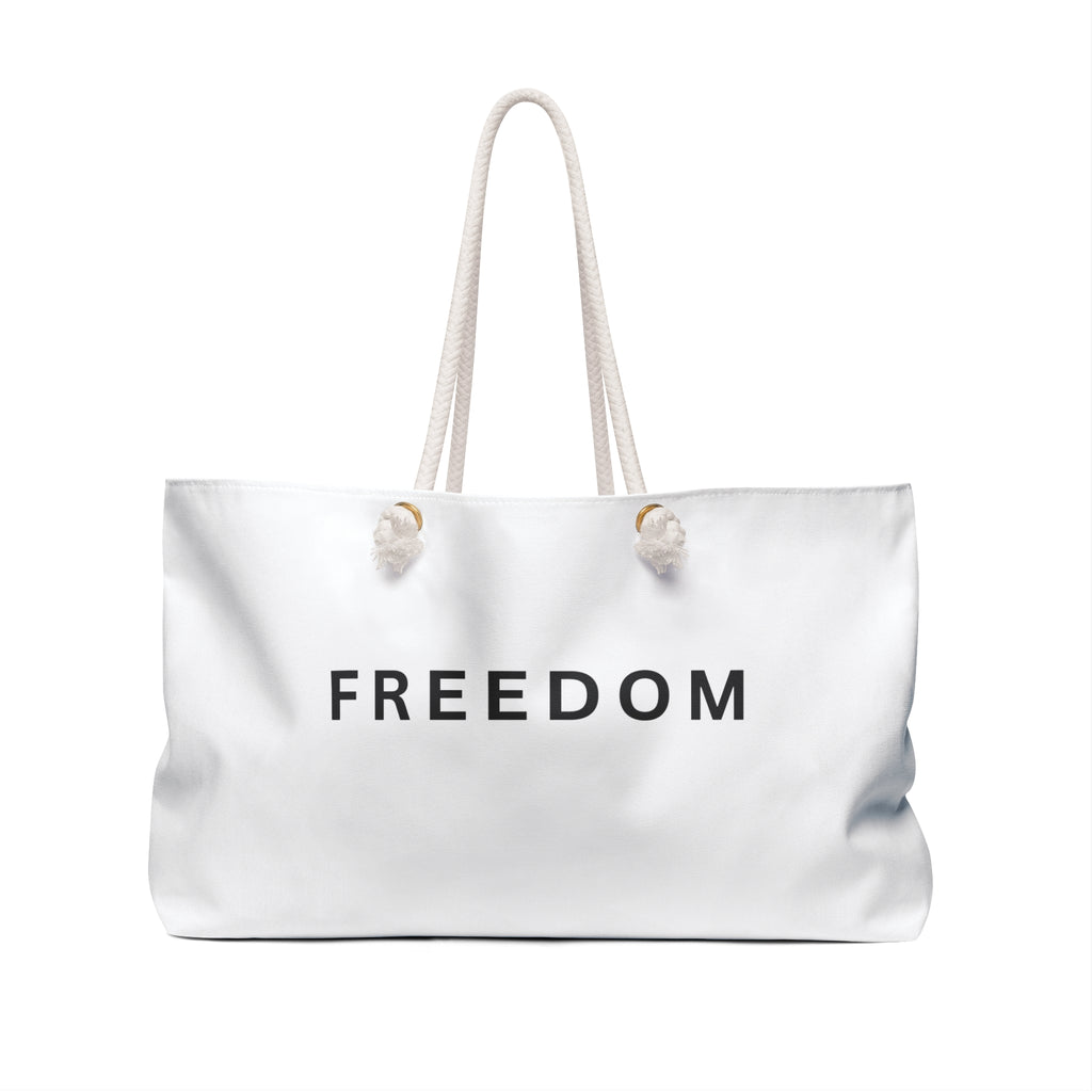 Black & White Freedom Weekender Bag – Patriotic Travel Tote