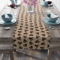Bigfoot, Boo & Black Cat Halloween Table Runner