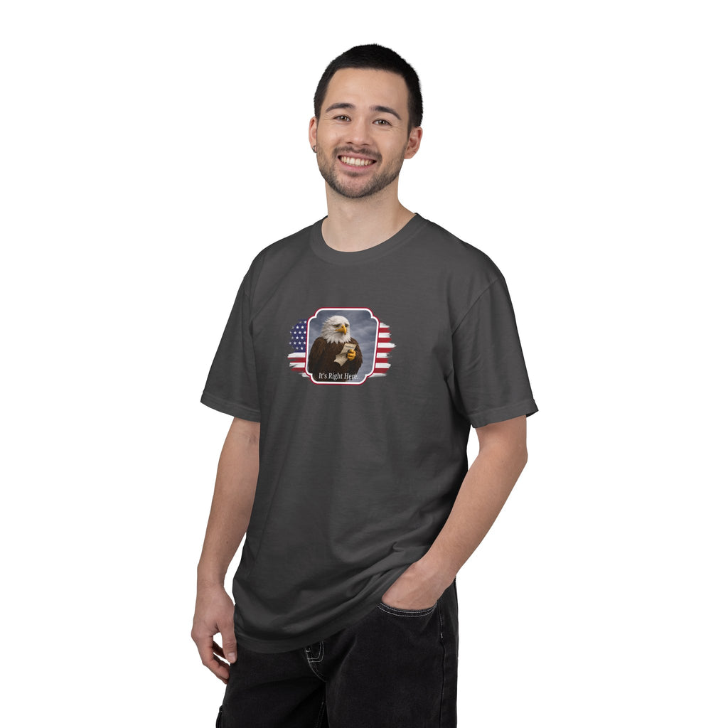 “It’s Right Here” Political Parody T-Shirt