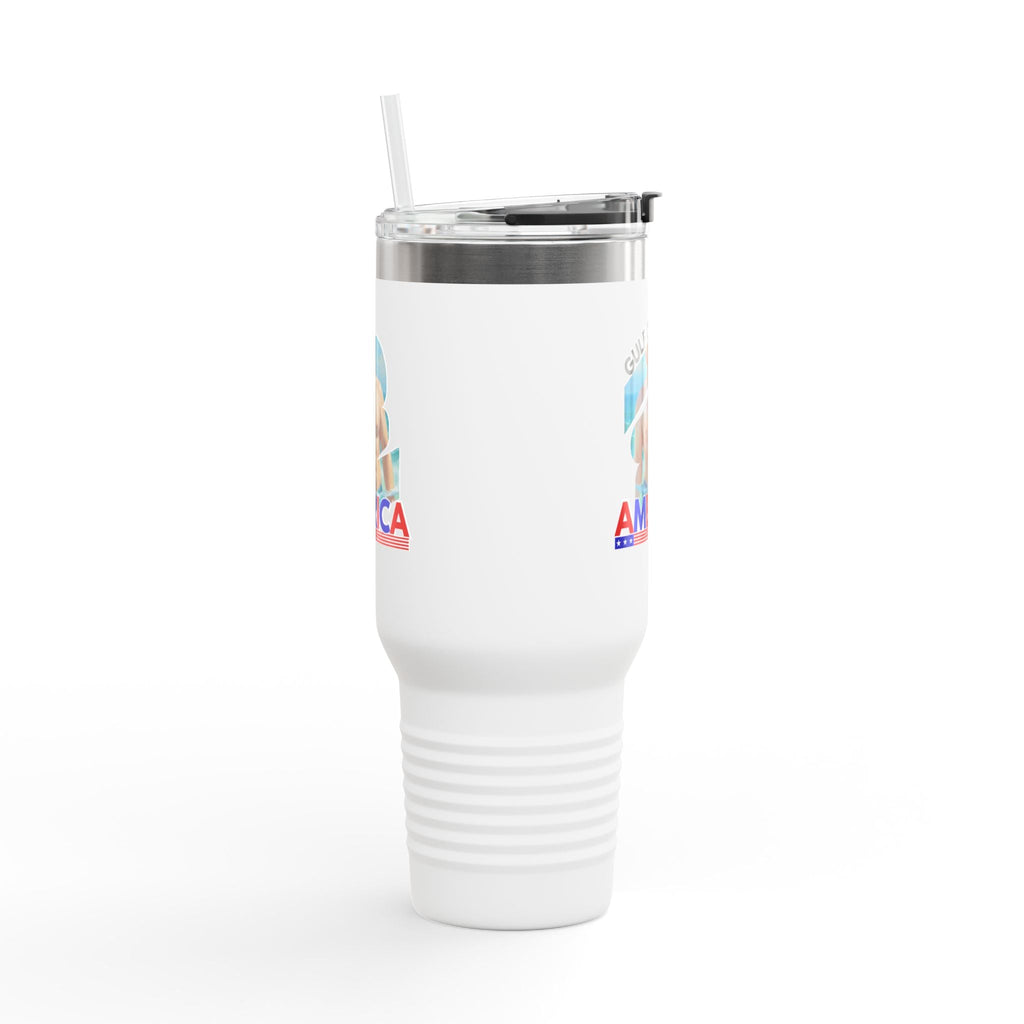 Trump's Gulf of America Insulated Travel Mug - 40oz Printify