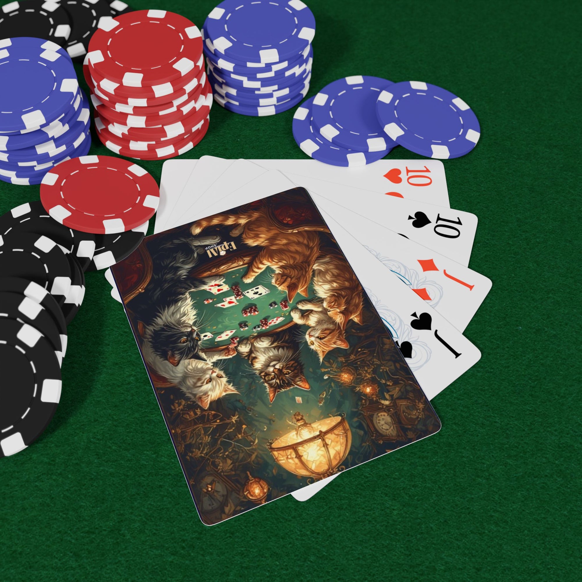 Cats Playing Poker Playing Cards, Perfect for Cat Lovers