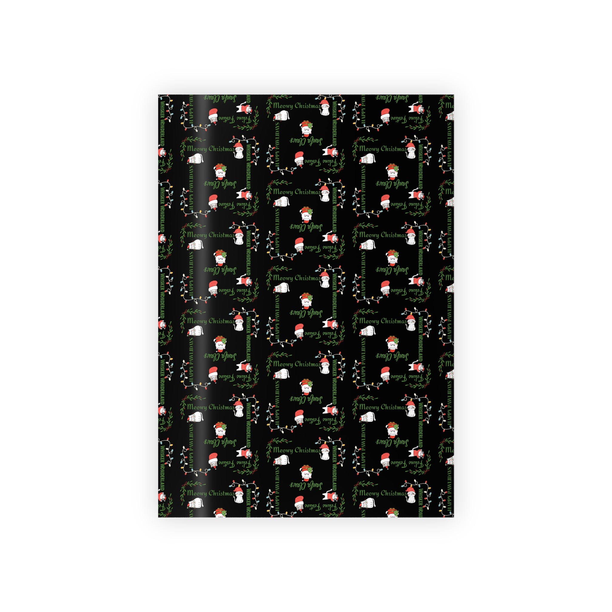 Cat Pun Christmas Gift Wrapping Paper Roll - Paper Products, Gift Wrapping Paper - EpiAl's Shop