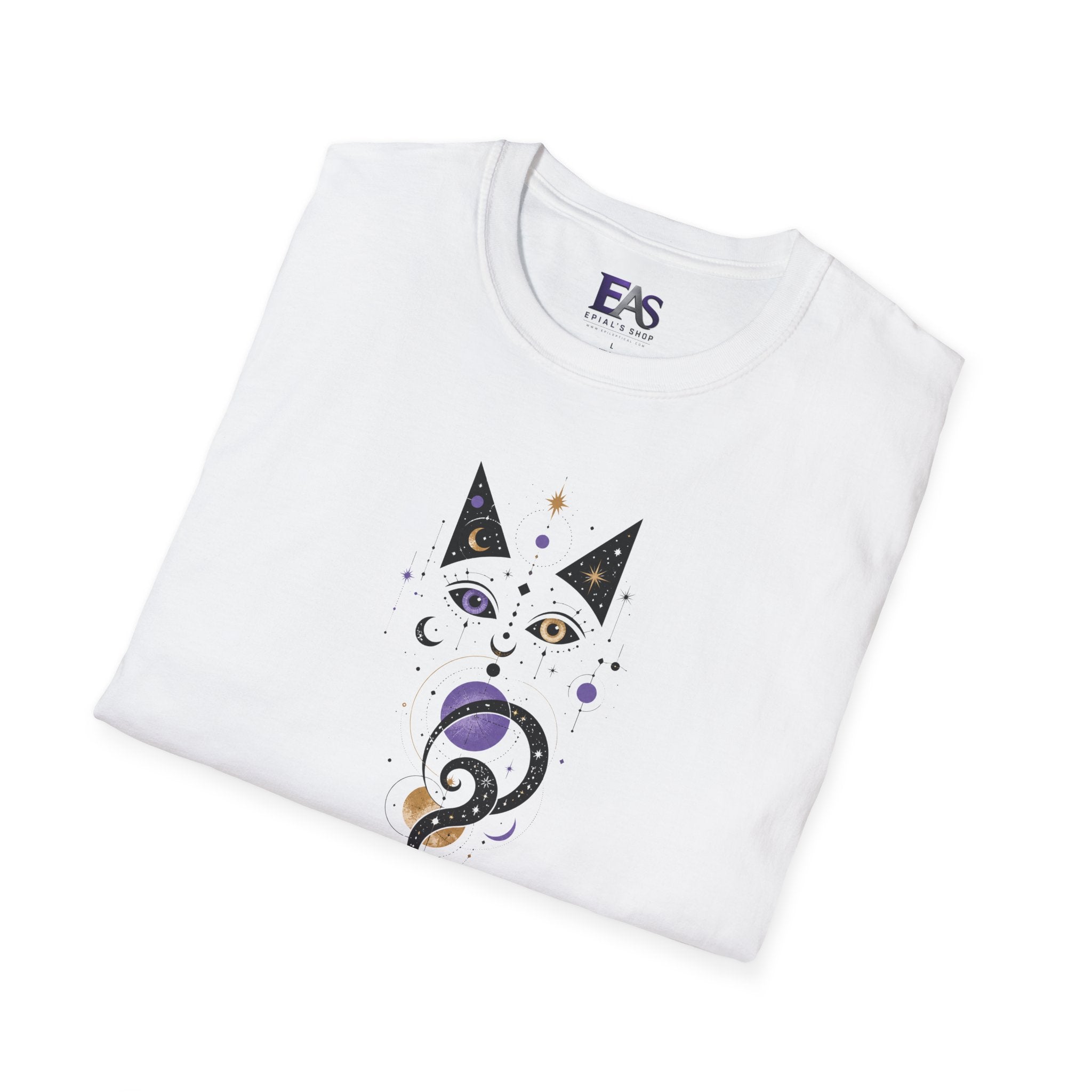 Celestial Cat T-Shirt | Mystical Cosmic Cat Graphic Tee