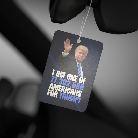 Political Car Air Freshener - Support Trump! Printify