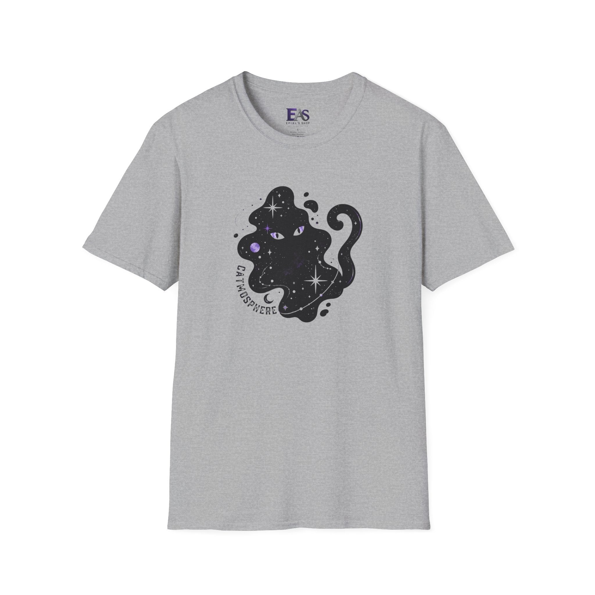 Catmosphere Cosmic Cat T-Shirt | Celestial Black Cat Graphic Tee