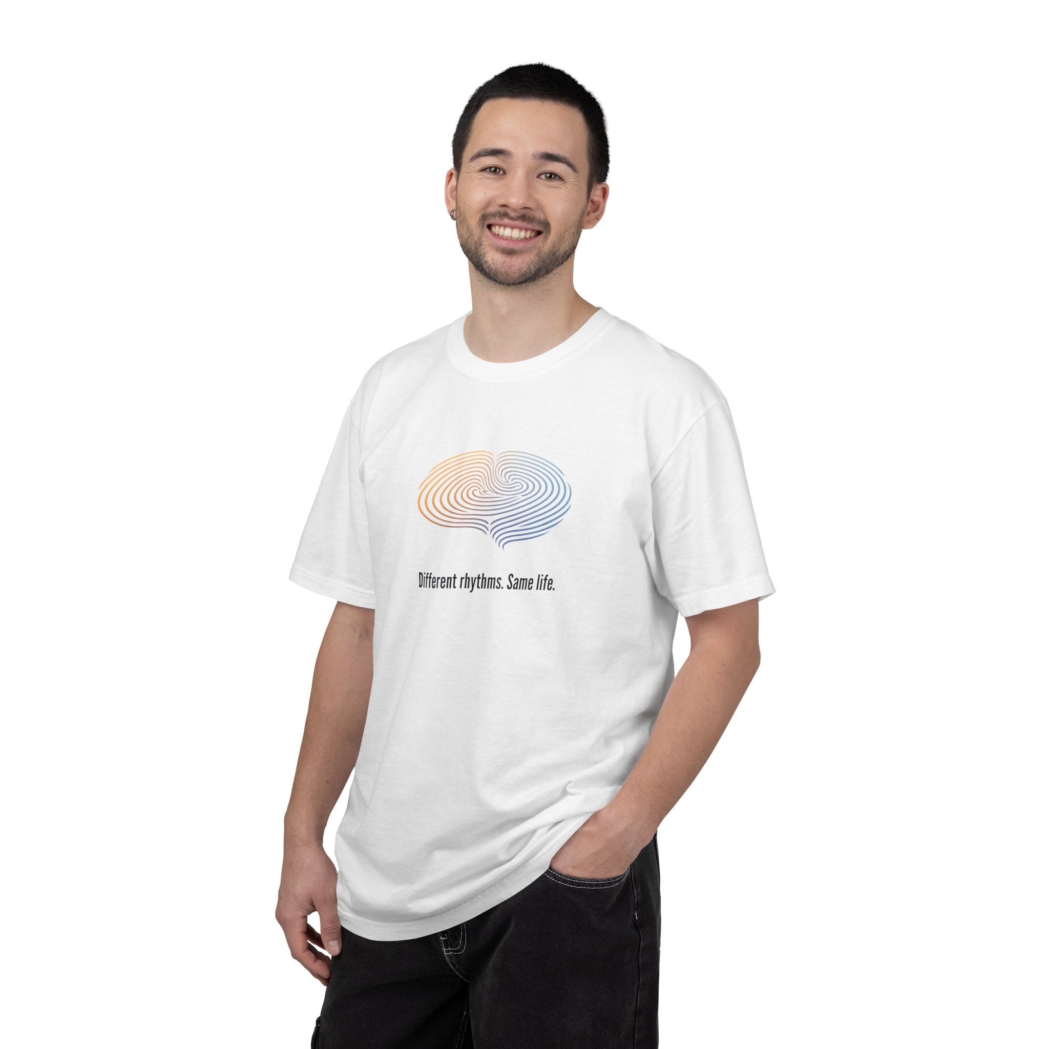 Different Rhythms. Same Life. — Epilepsy Awareness Unisex T-Shirt