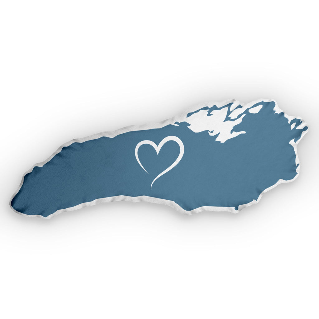 Lake Ontario / Lake America Shaped Pillow | Great Lake Renaming Controversy Pillow