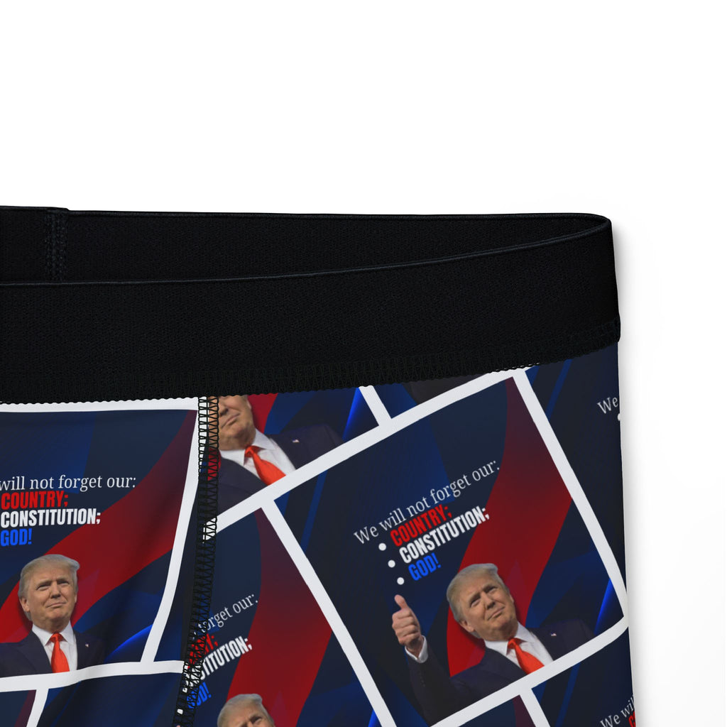 Trump Country Constitution God Men's Boxers