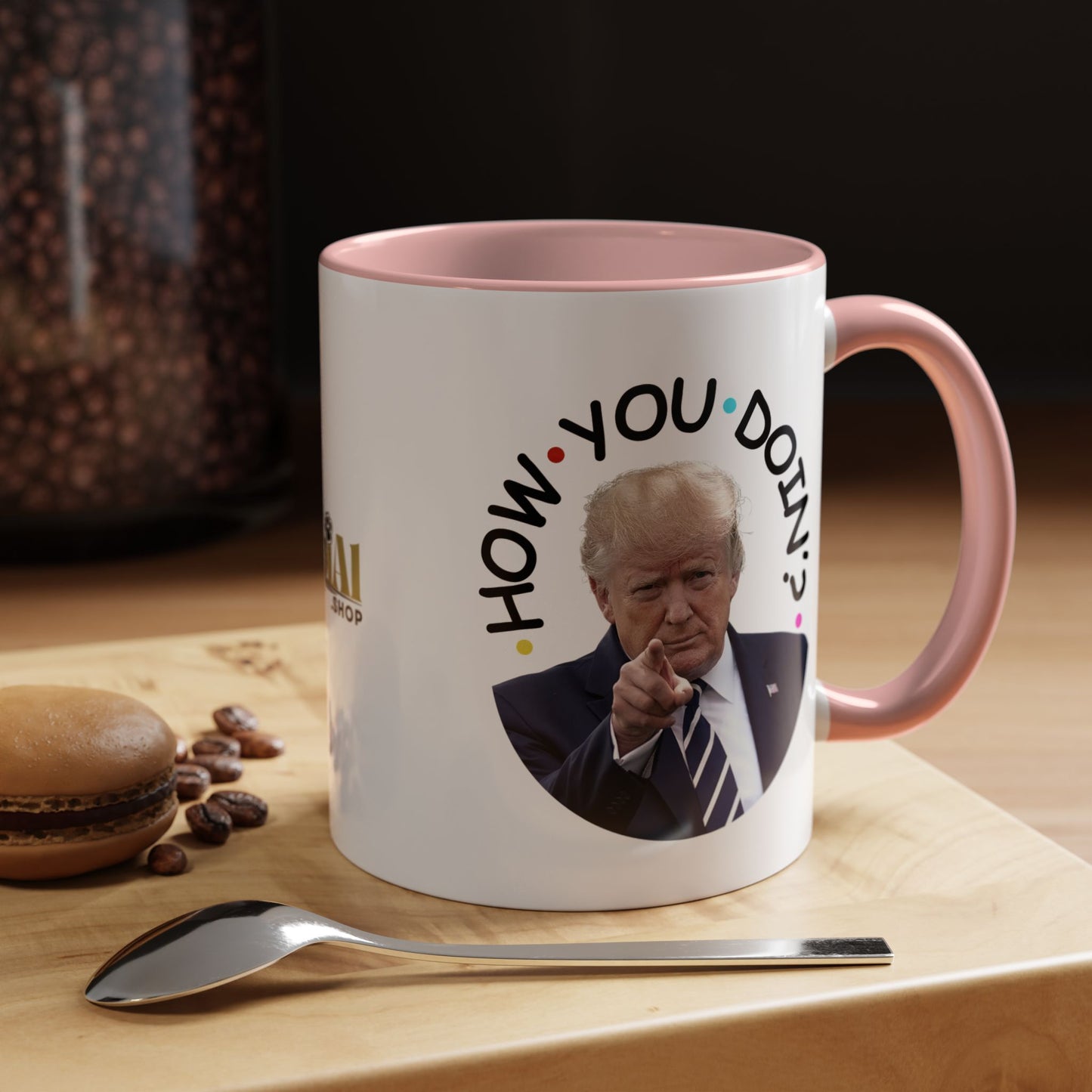 Funny Accent Coffee Mug - "How You Doin'?" - Perfect Gift for Trump Fans