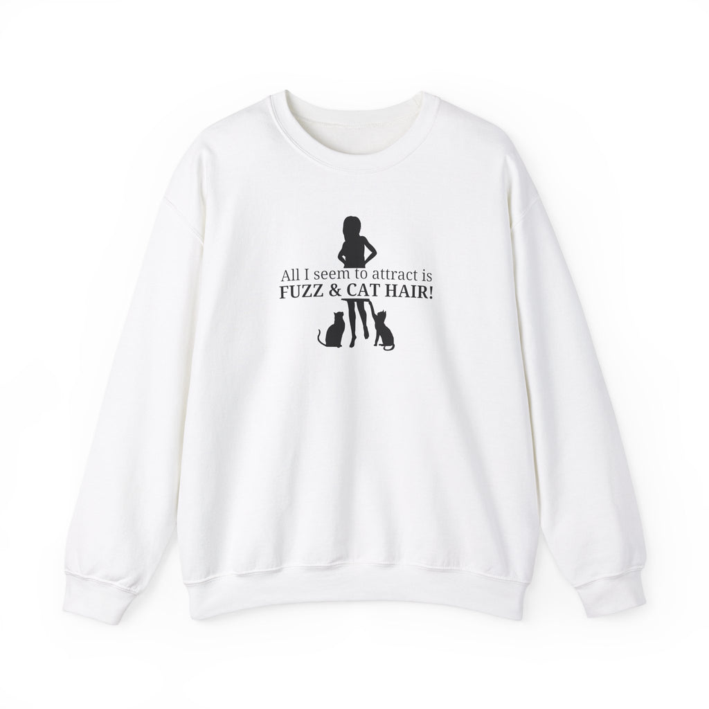 Fuzz & Cat Hair Unisex Heavy Blend™ Crewneck Sweatshirt - Sweatshirt - EpiAl's Shop