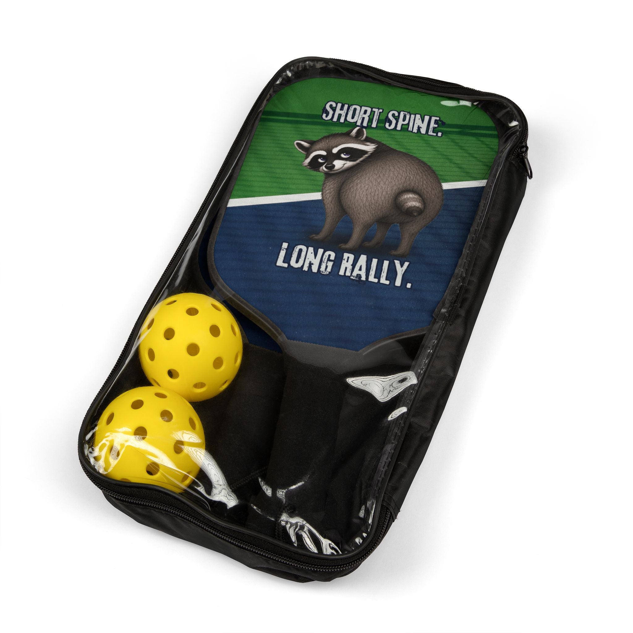 Jimothy “Short Spine. Long Rally.” Pickleball Paddle Set (2 Paddles + Balls)