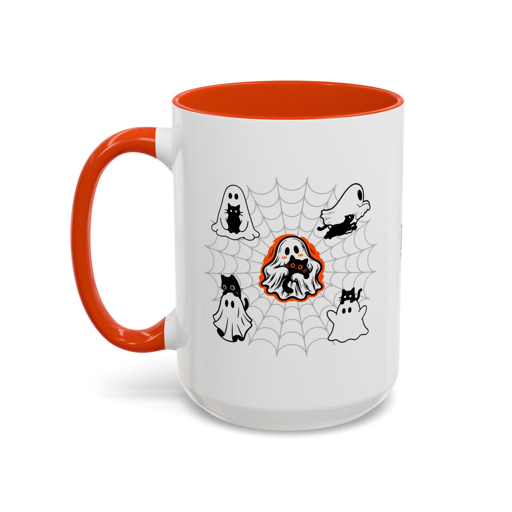 Ghost Cats Halloween Accent Mug (11oz, 15oz)