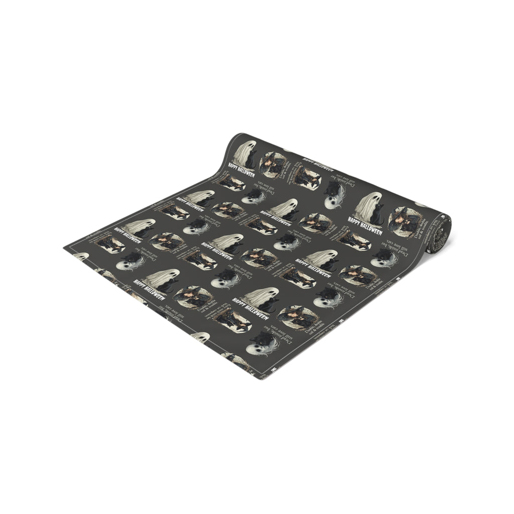 Cat-Themed Halloween Table Runner