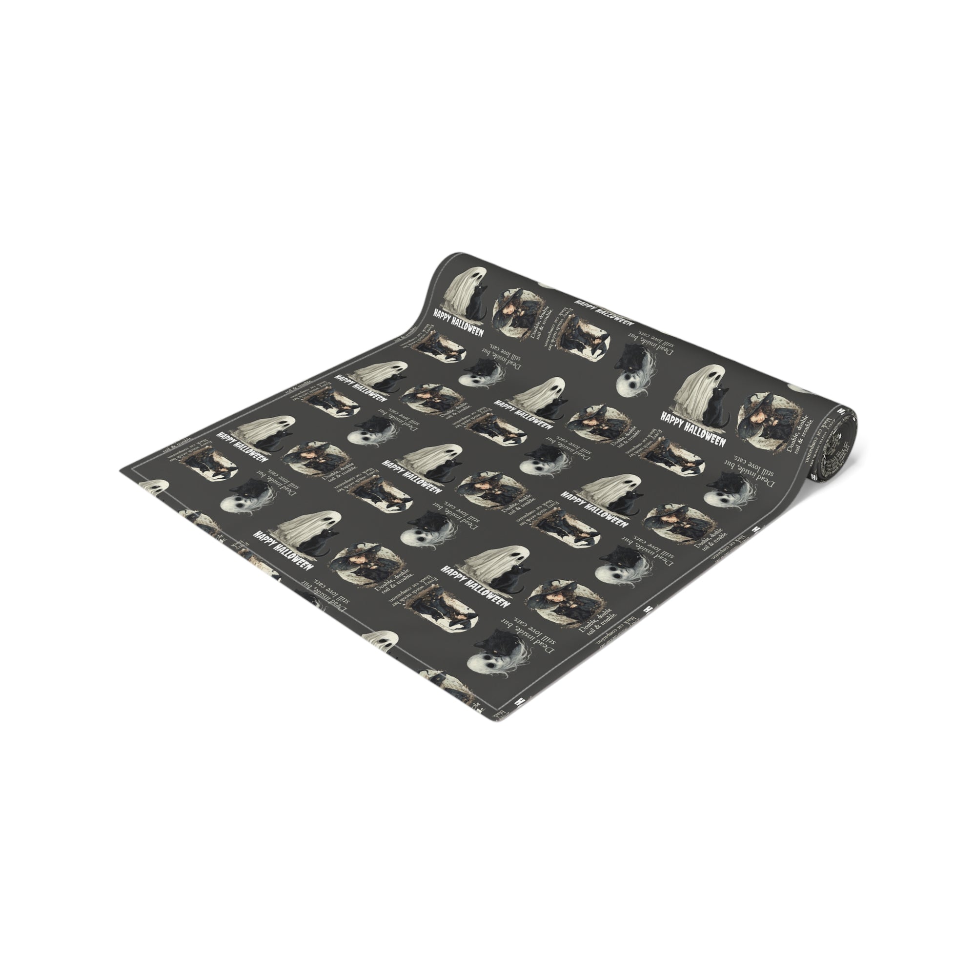 Cat-Themed Halloween Table Runner