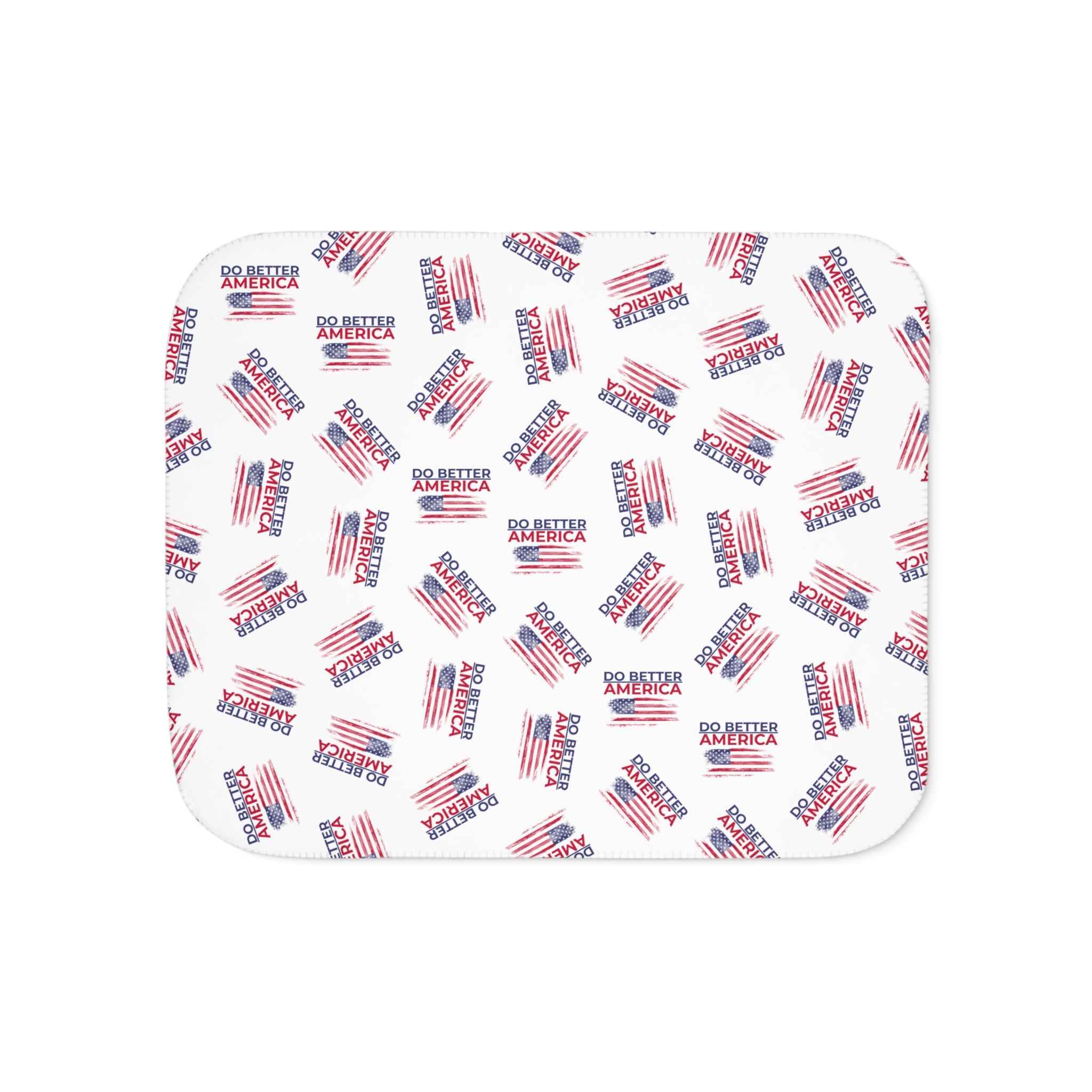 Do Better America Sherpa Blanket – Patriotic Cozy Throw