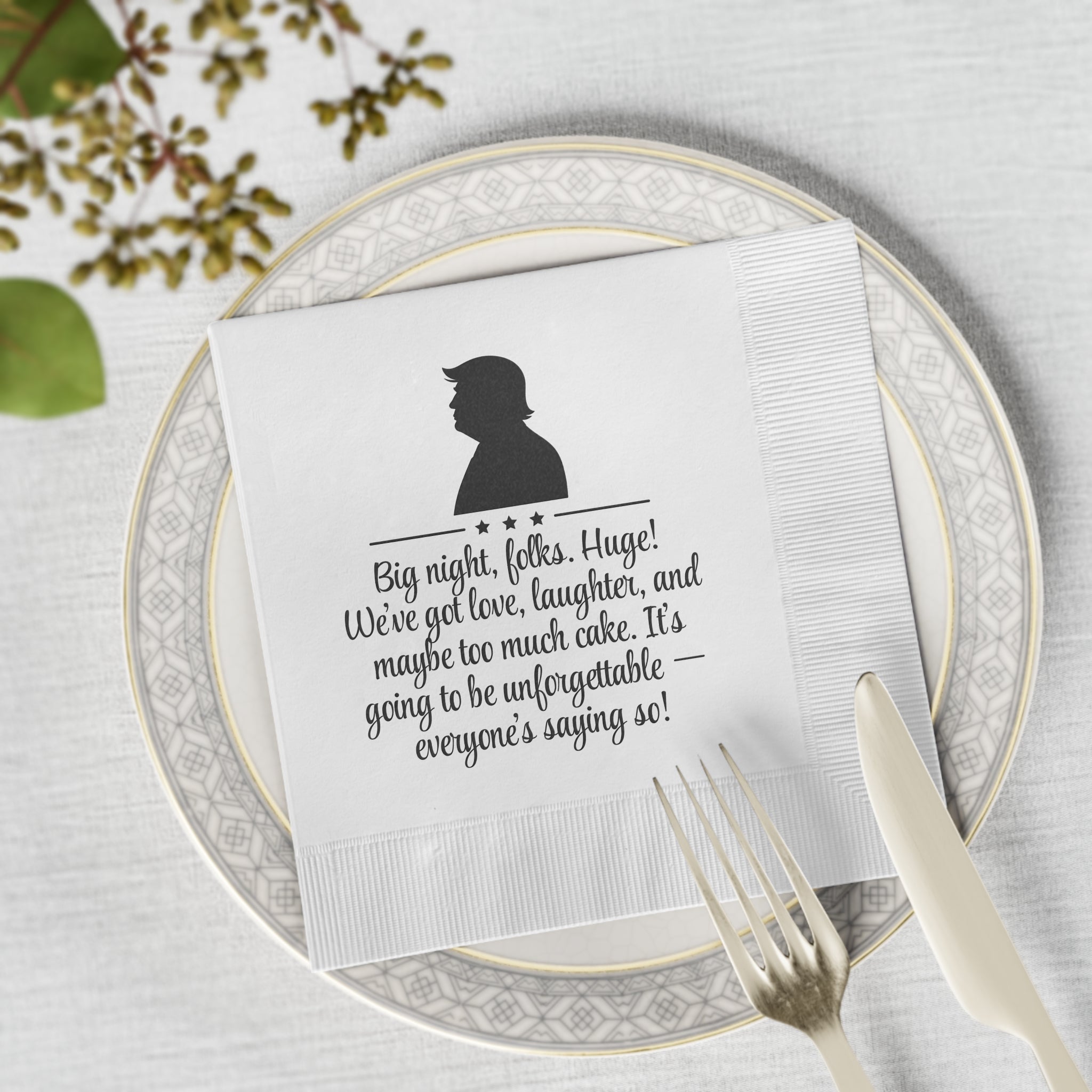 Tremendous Anniversary Celebration Party Napkins – Parody Décor