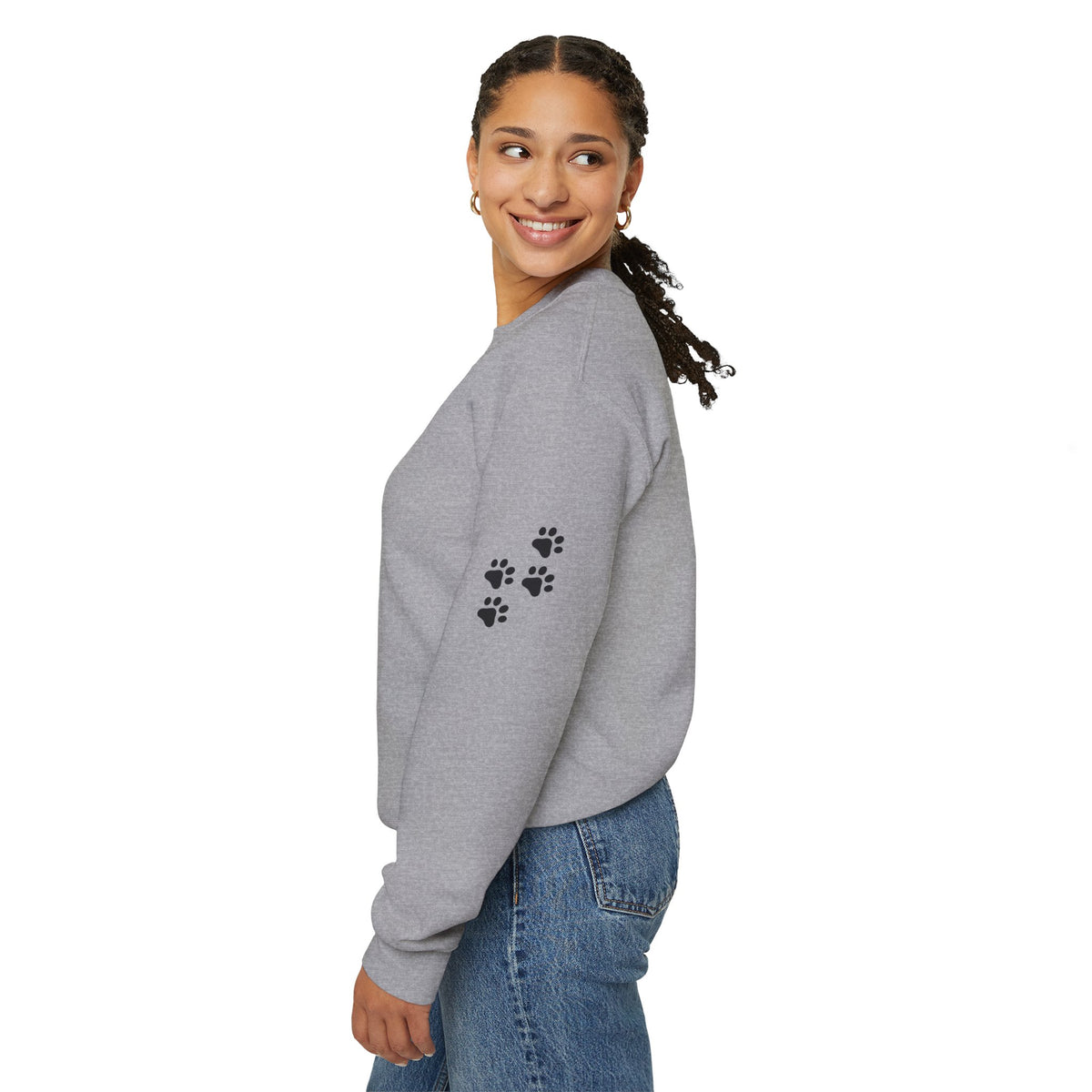 Resting Witch Face Cat Sweatshirt | Halloween Witch Cat Crewneck