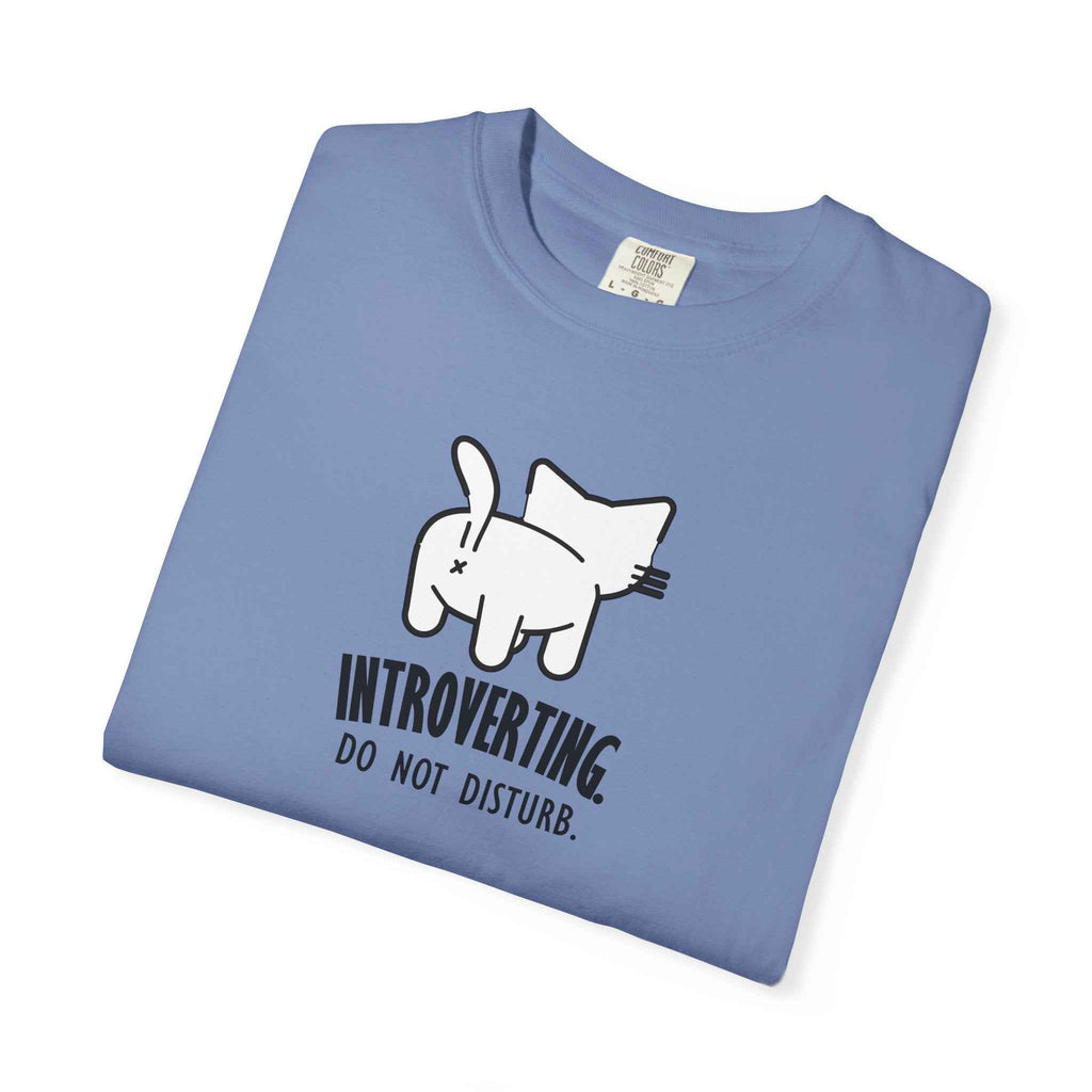 Introverting. Do Not Disturb. Unisex Cat T-Shirt