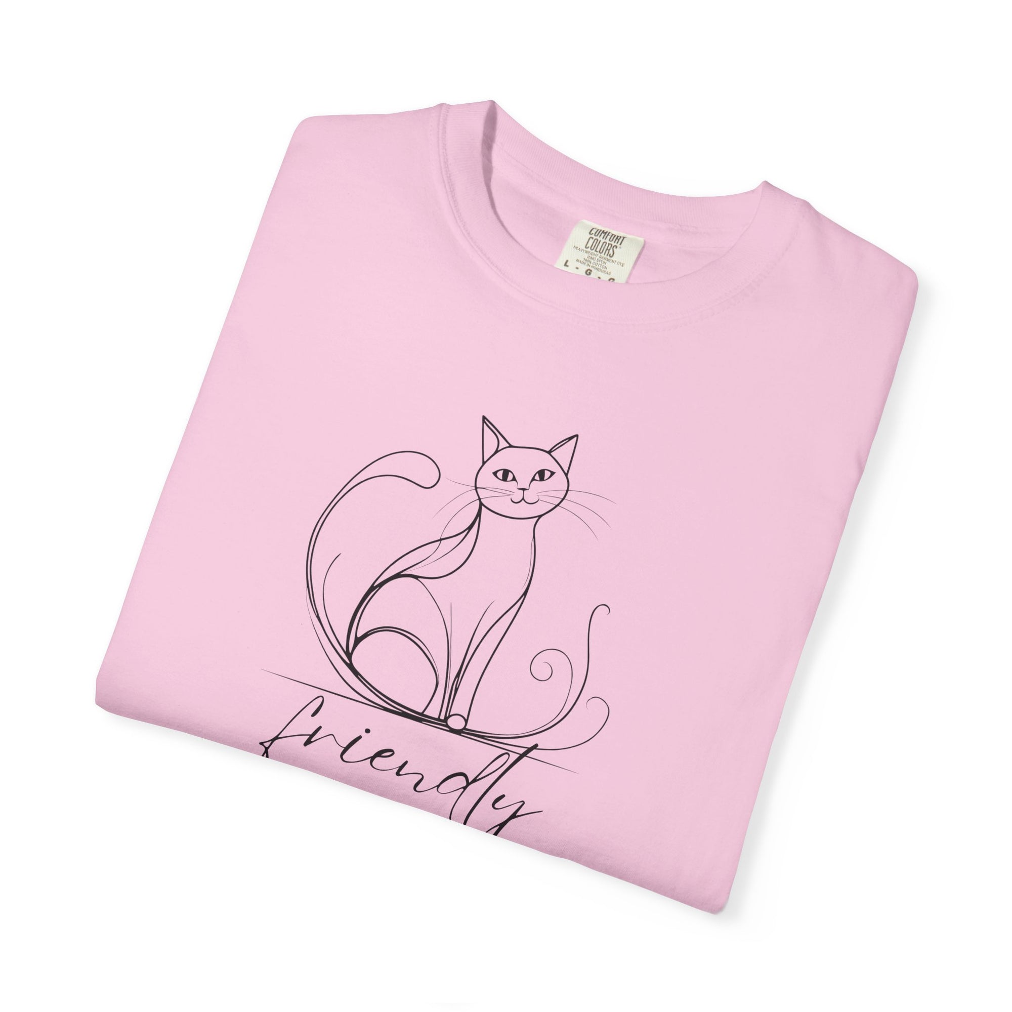 Friendly Cat Lover's Unisex Garment-Dyed T-Shirt